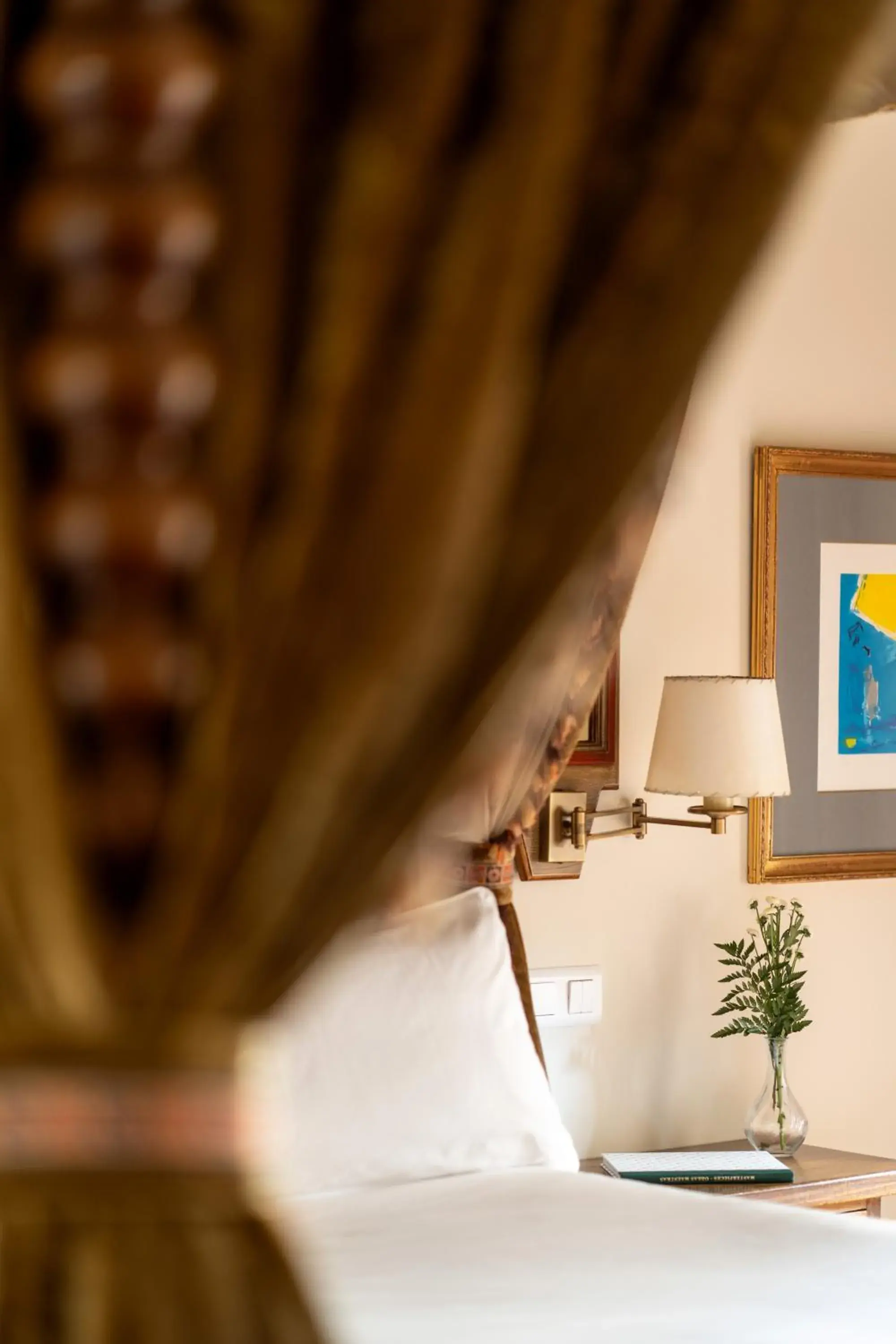 Bed in Parador de Sto. Domingo Bernardo de Fresneda Bed in Parador de Sto. Domingo Bernardo de Fresneda