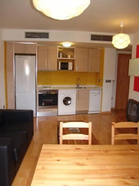 Kitchen or kitchenette in Apartamentos Zaragoza Coso