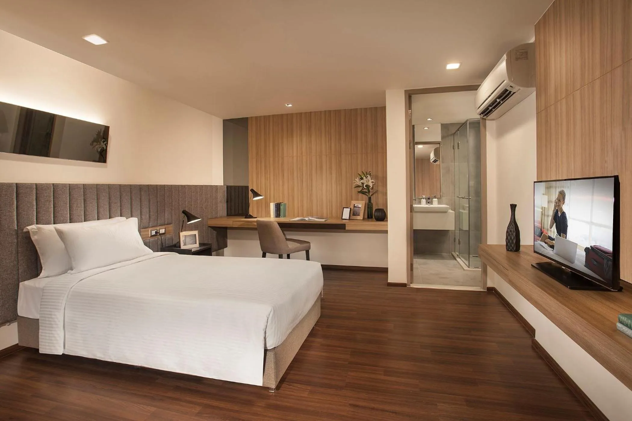 Bedroom, Bed in Somerset Ekamai Bangkok