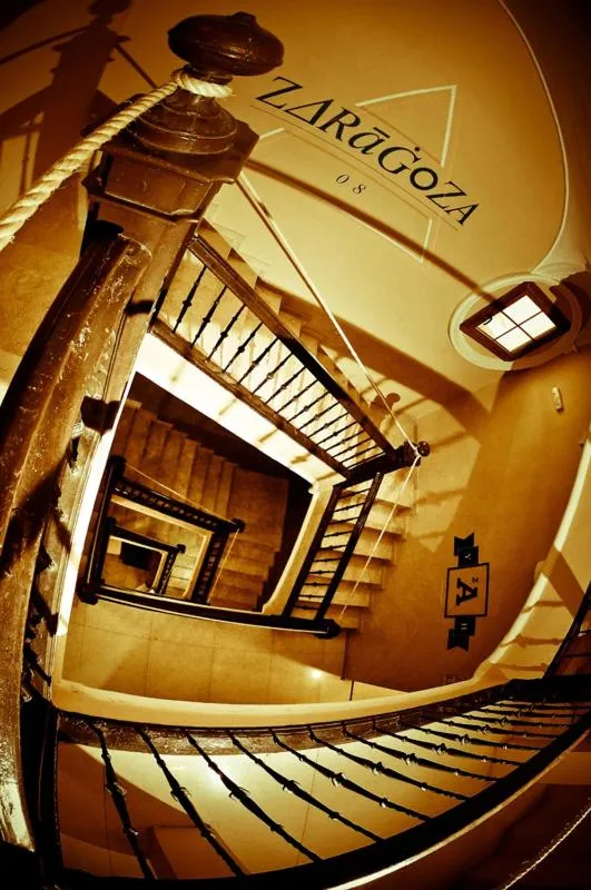 Decorative detail in Be Zaragoza Hostel