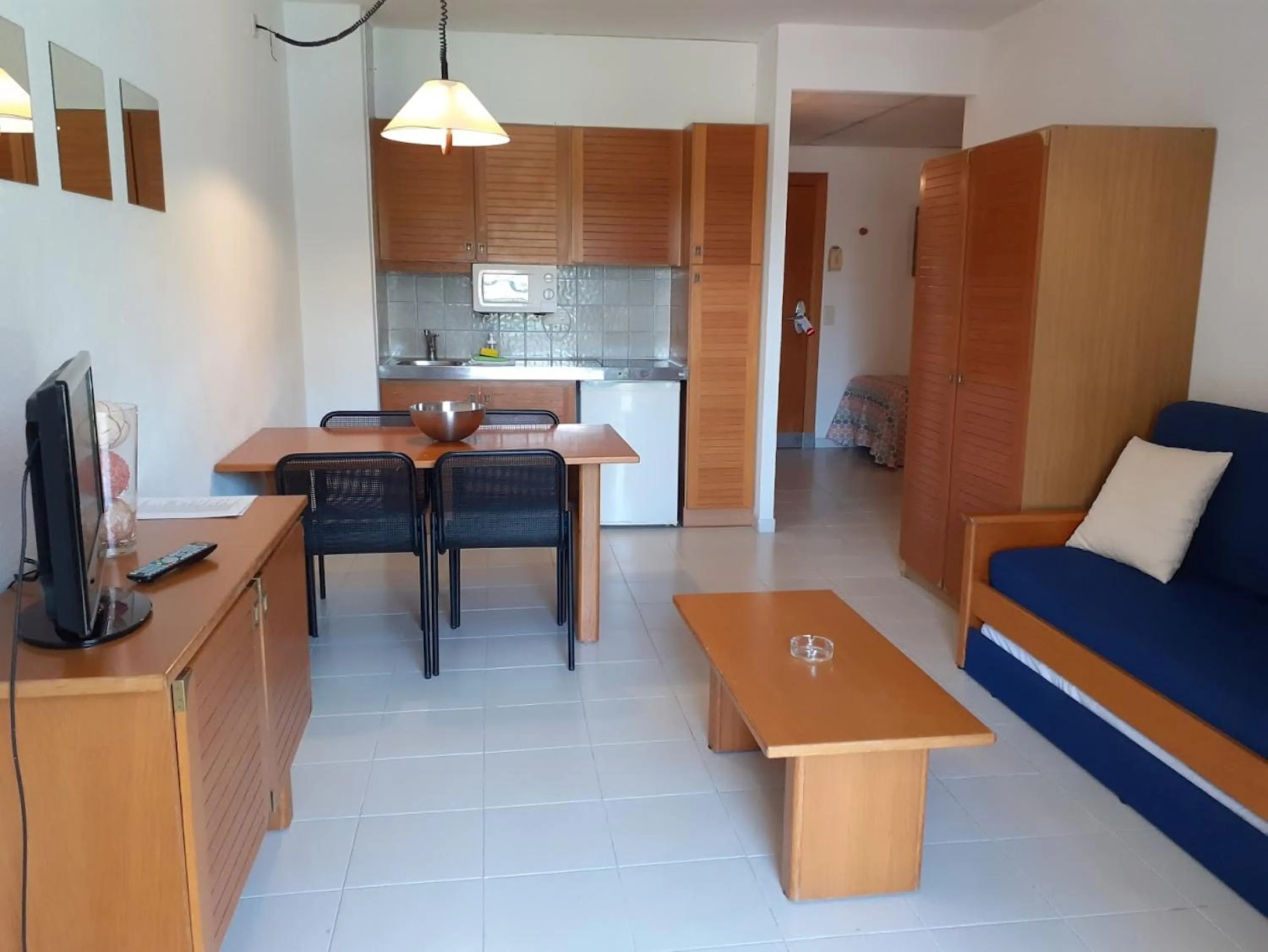 Kitchen or kitchenette in Aparthotel Golf Beach