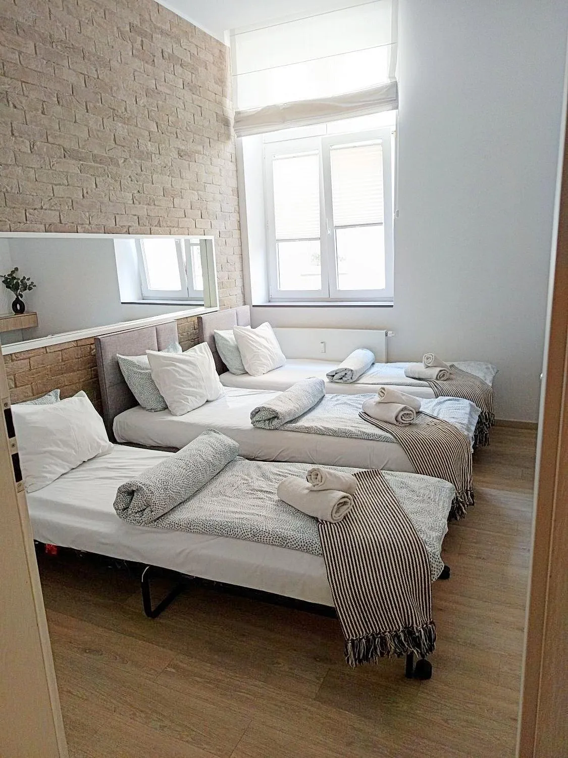 Bedroom, Bed in Beautiful Apartment with 2 bedrooms for 7 guests, Jewish District