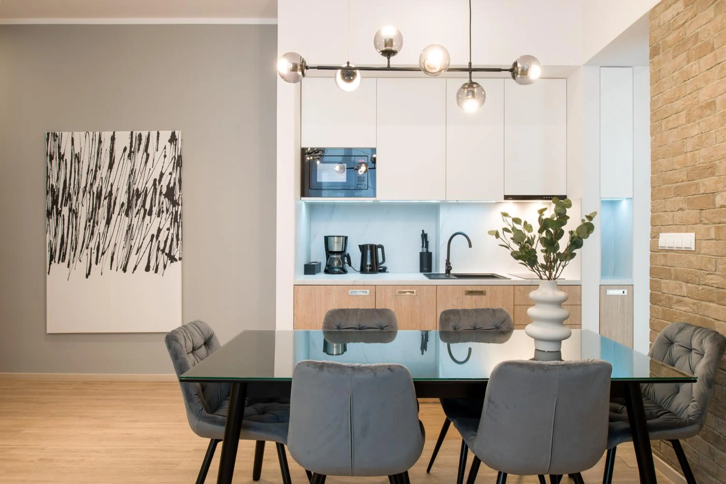 Coffee/tea facilities in Beautiful Apartment with 2 bedrooms for 7 guests, Jewish District
