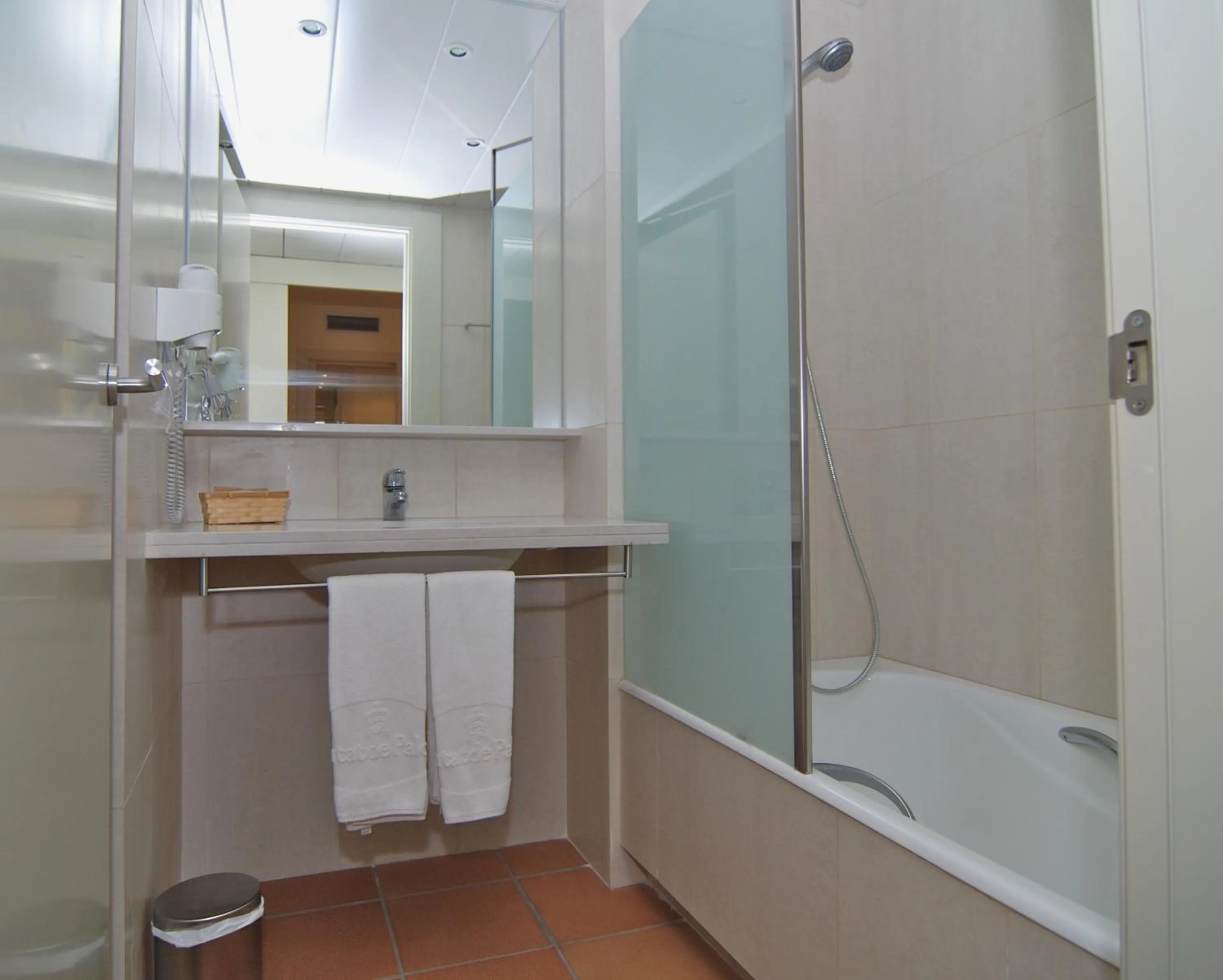 Bathroom in Aparthotel Ciutat de Palol