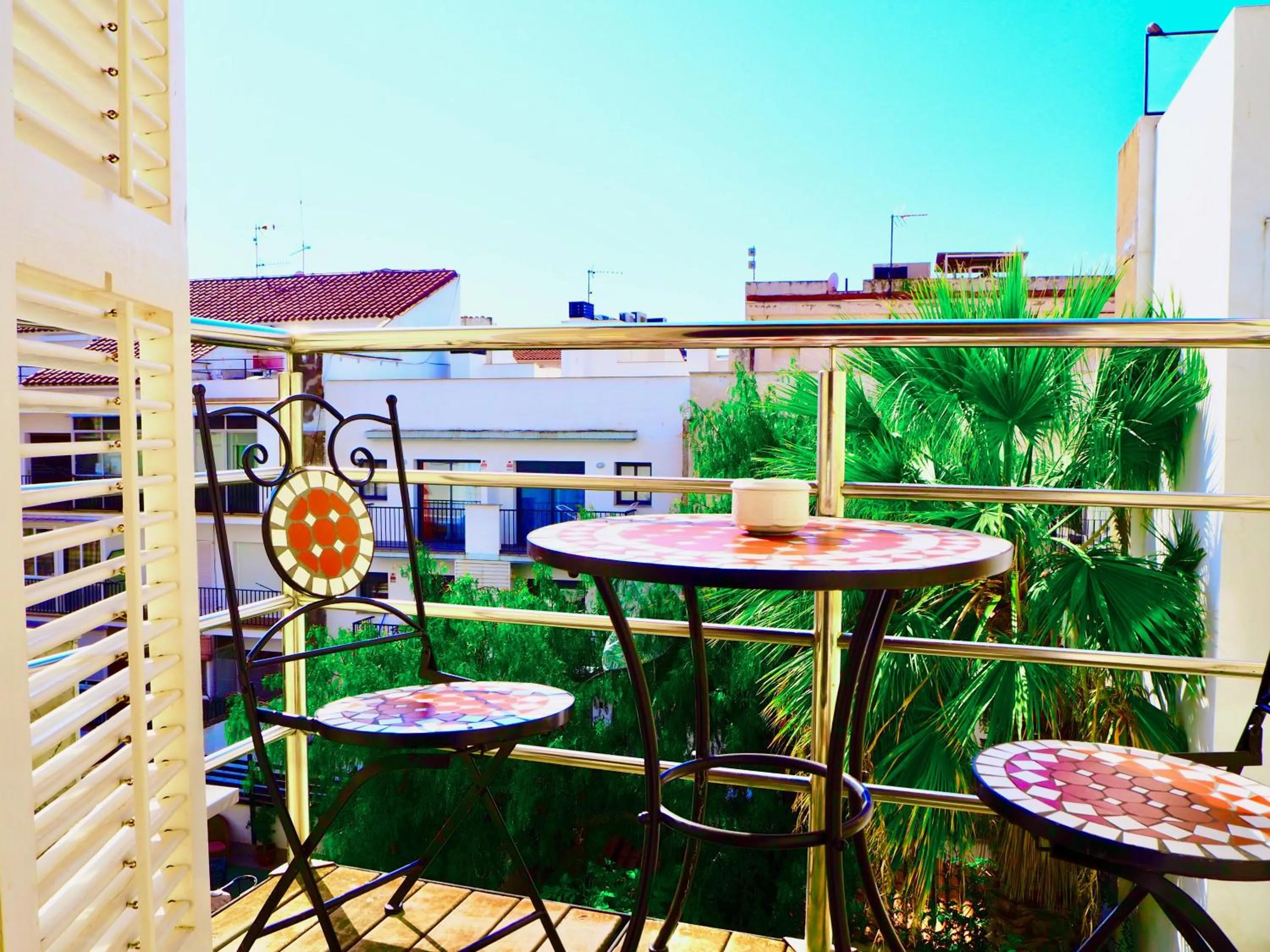 Balcony/Terrace in Privat Hotel Liberty Sitges