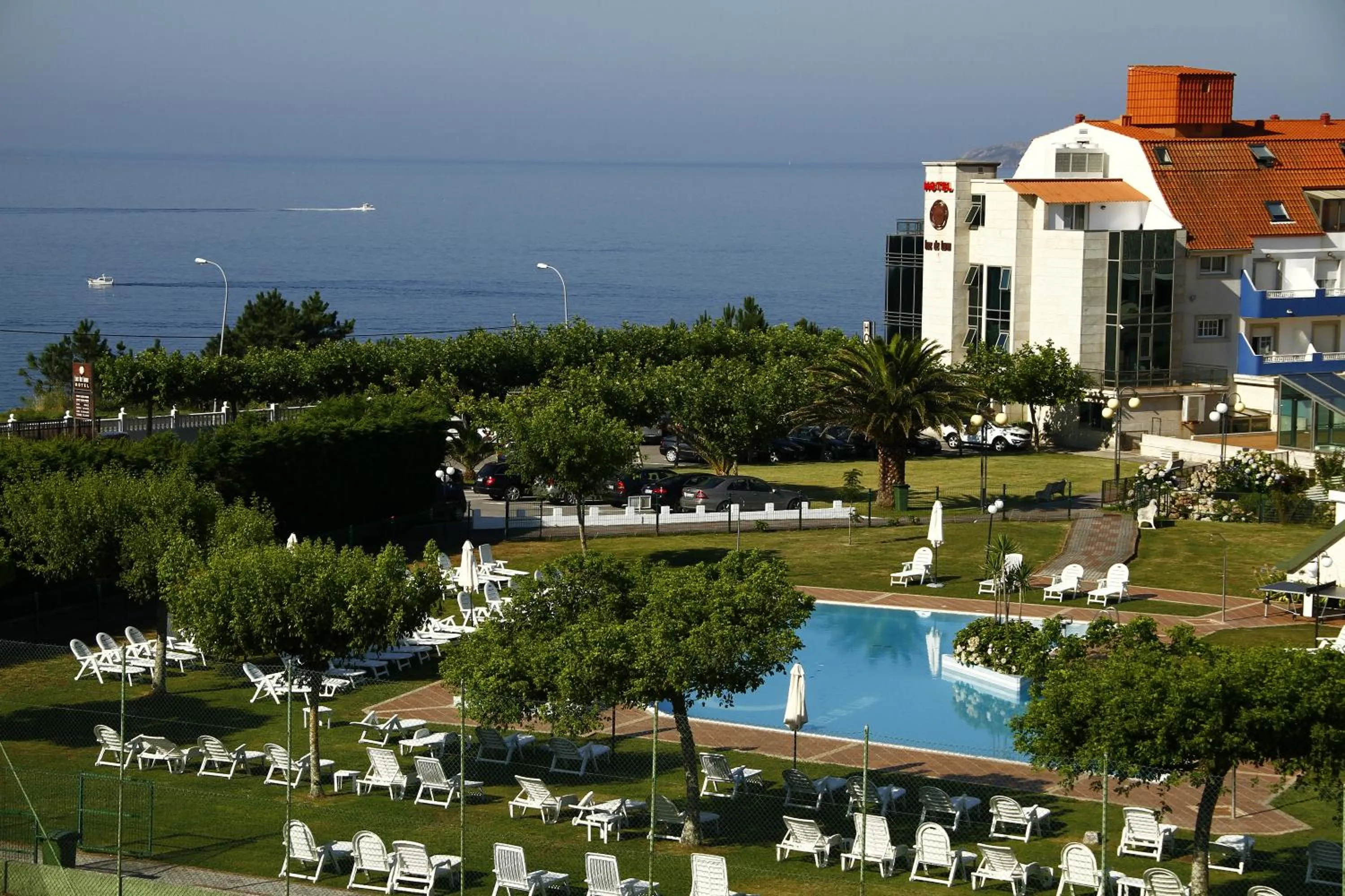 Pool view in Hotel Luz de Luna