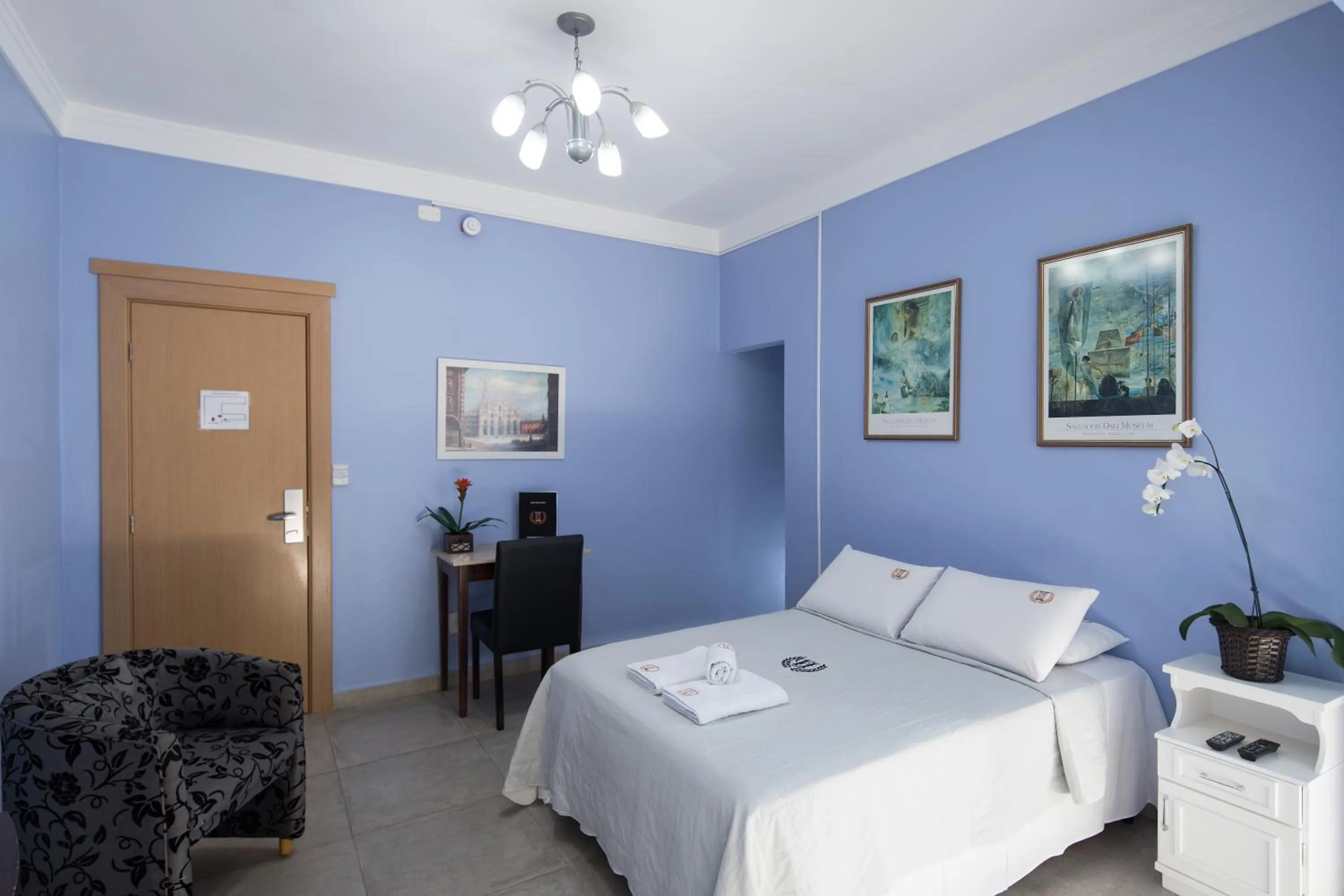 Bed in Hotel São Vicente