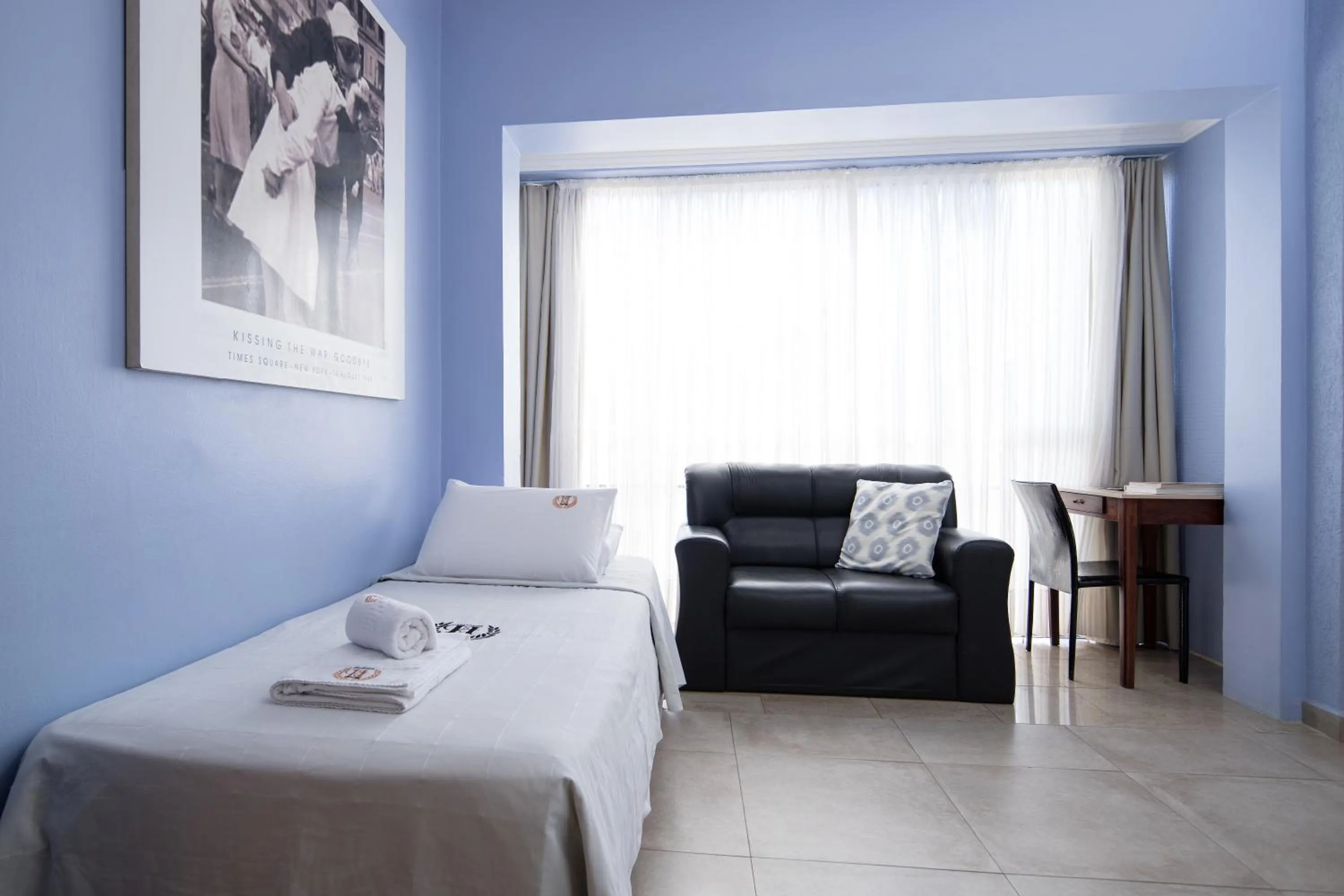 Bed in Hotel São Vicente