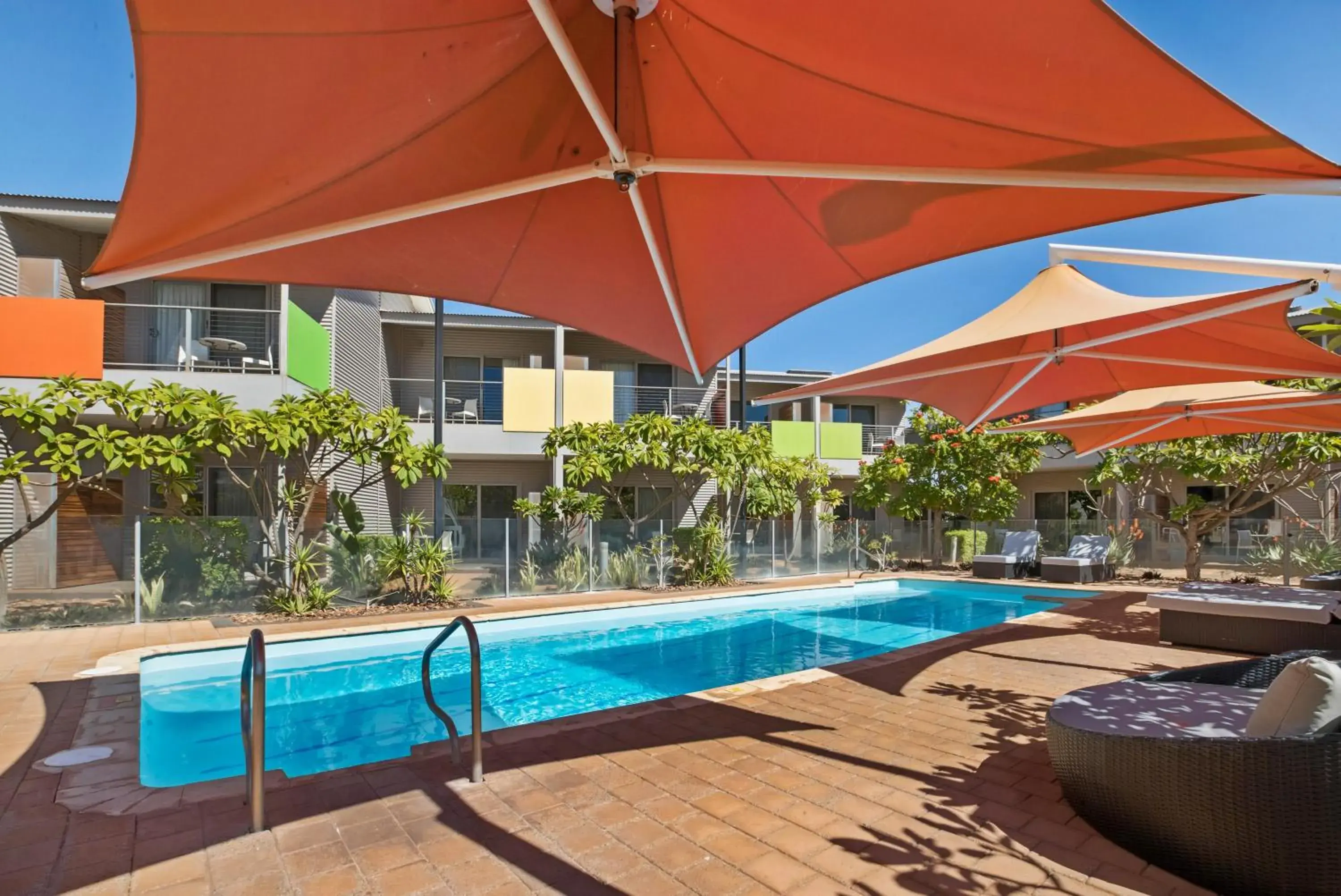 Pool view in Onslow Beach Resort Pool view in Onslow Beach Resort