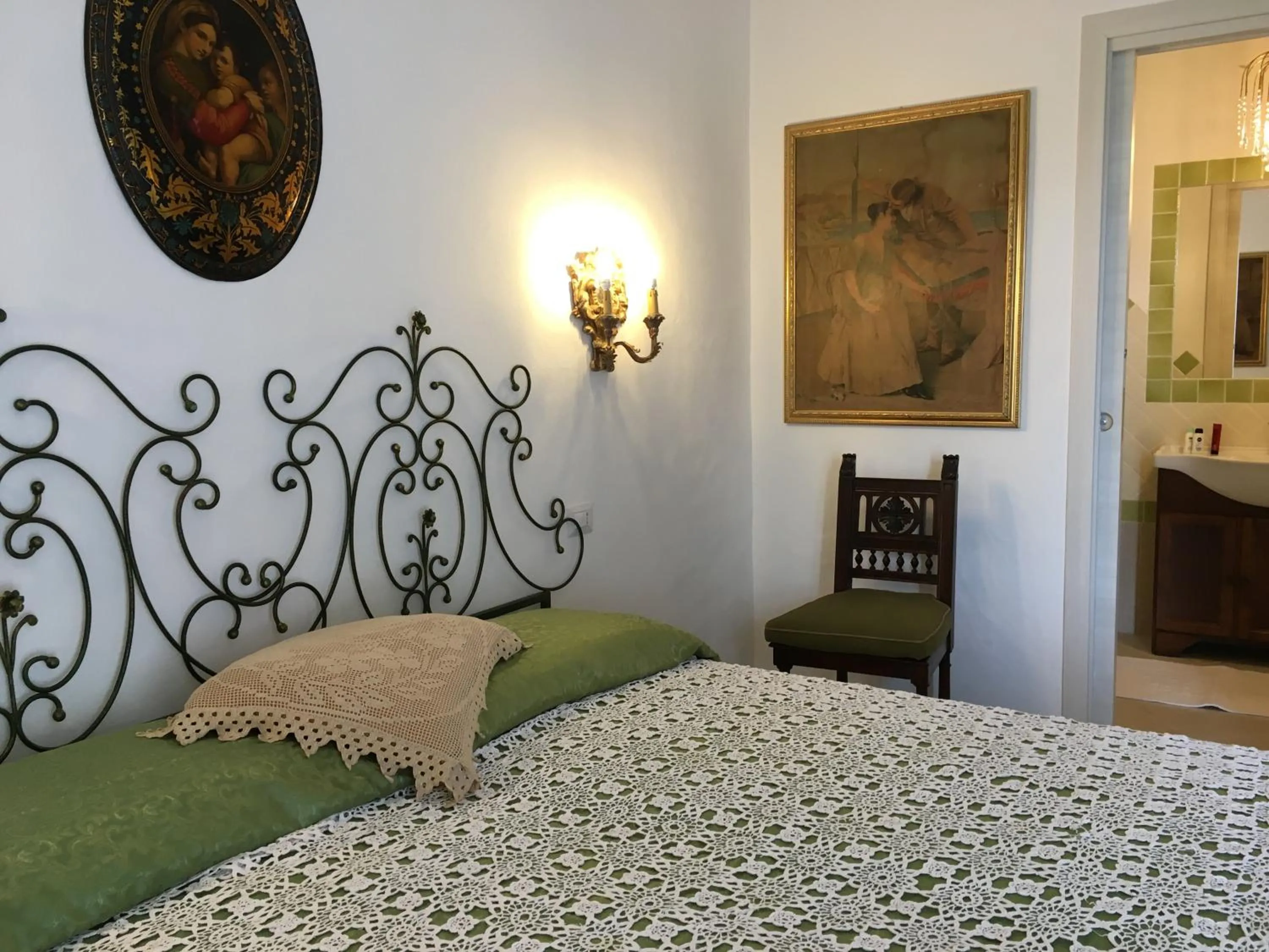 Bed in Lu Cuccumiau country B&B