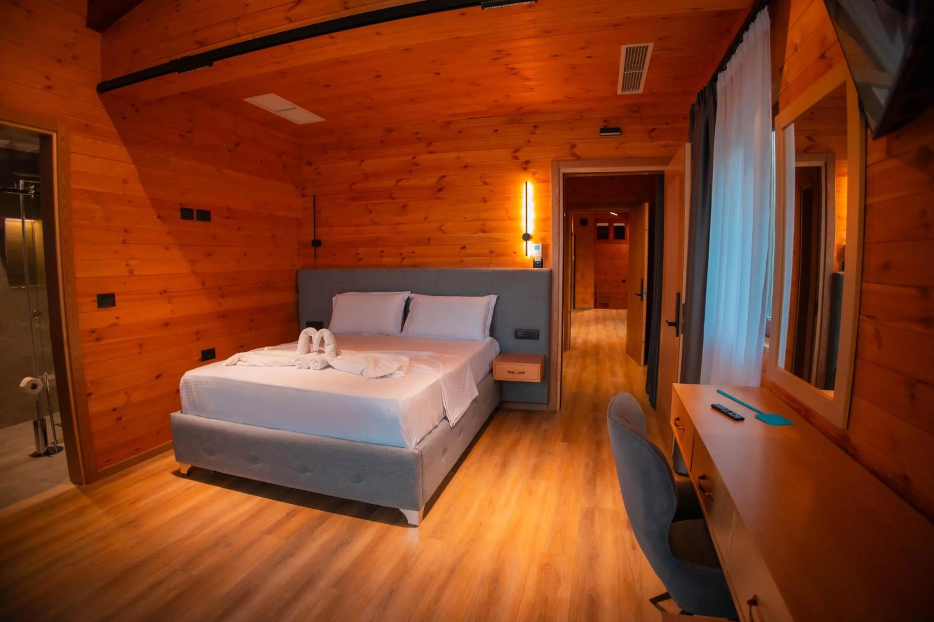 Deluxe Double Room with Castle View in Hotel Shpija e Gjyshit
