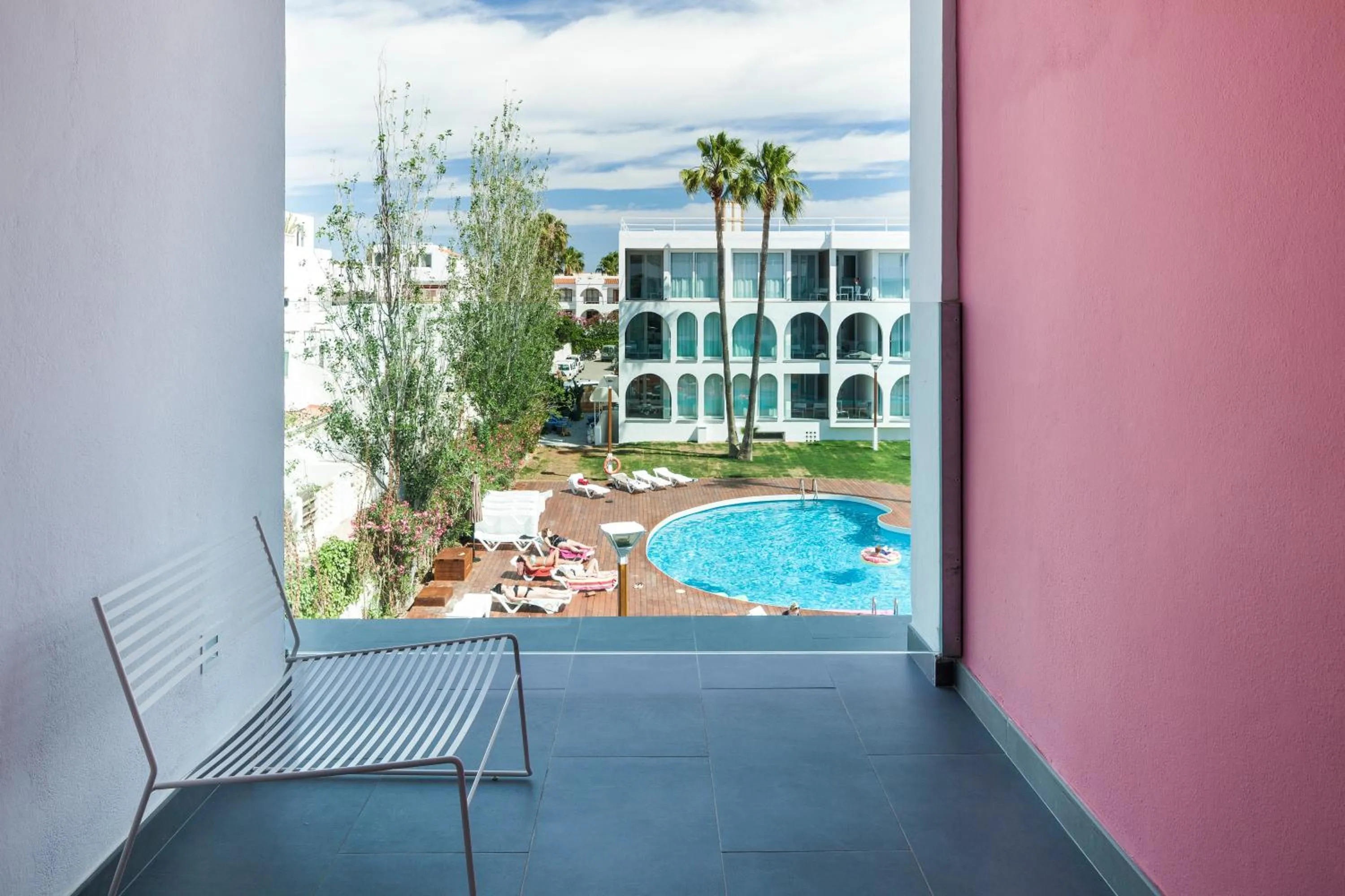 Pool view in Ebano Hotel Apartments & Spa