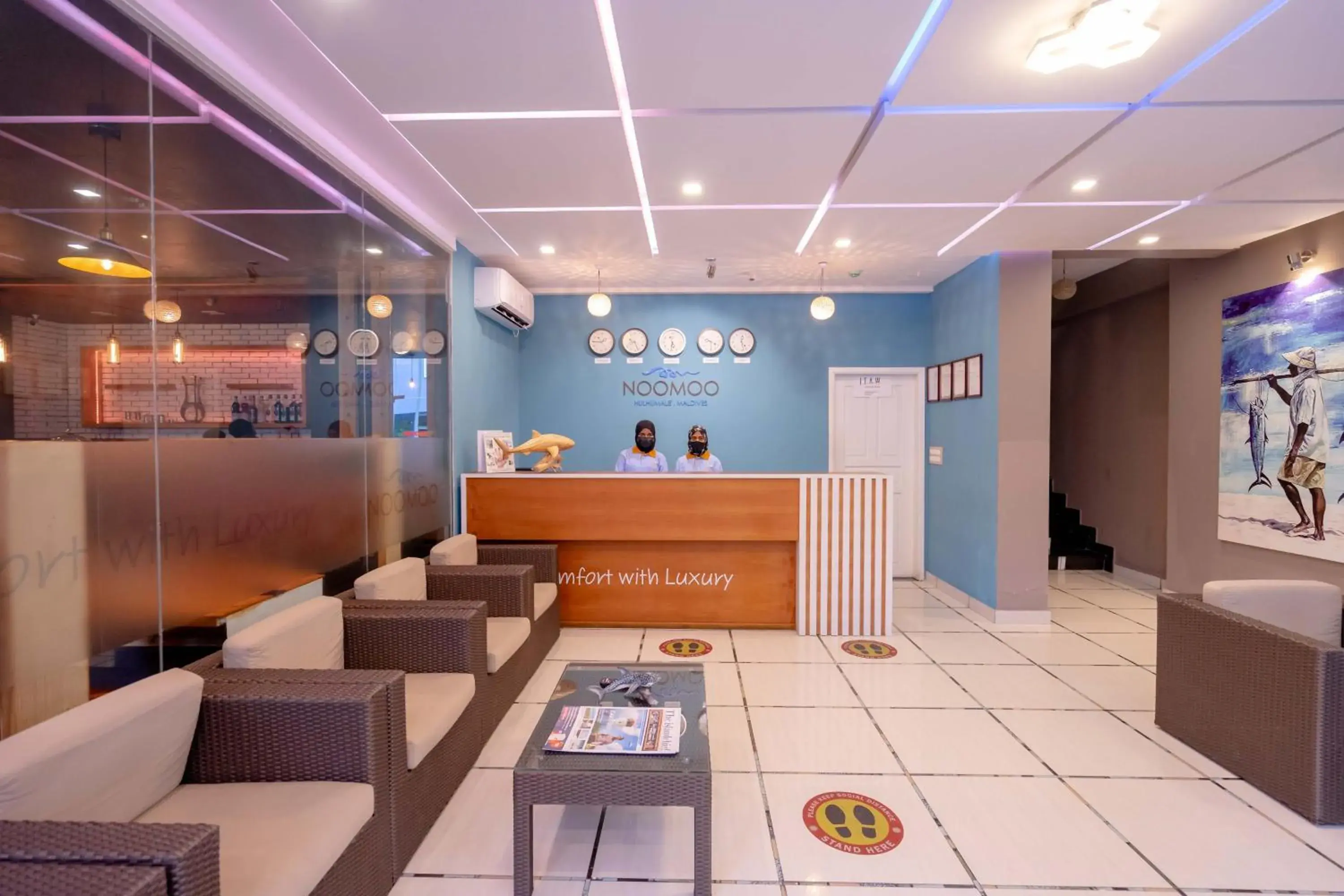 Lobby or reception in Noomoo Hulhumale Lobby or reception in Noomoo Hulhumale