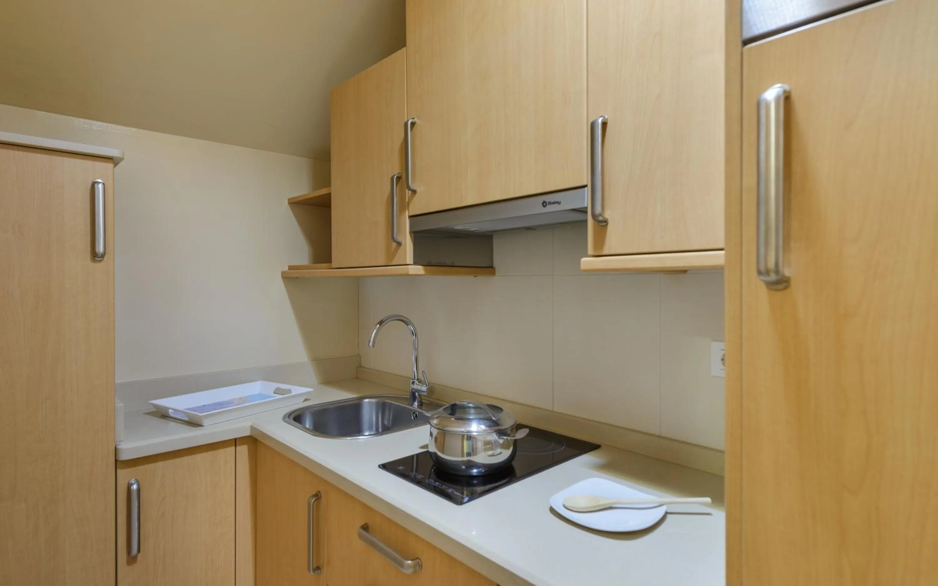 Kitchen or kitchenette in Apartamentos Trisquel