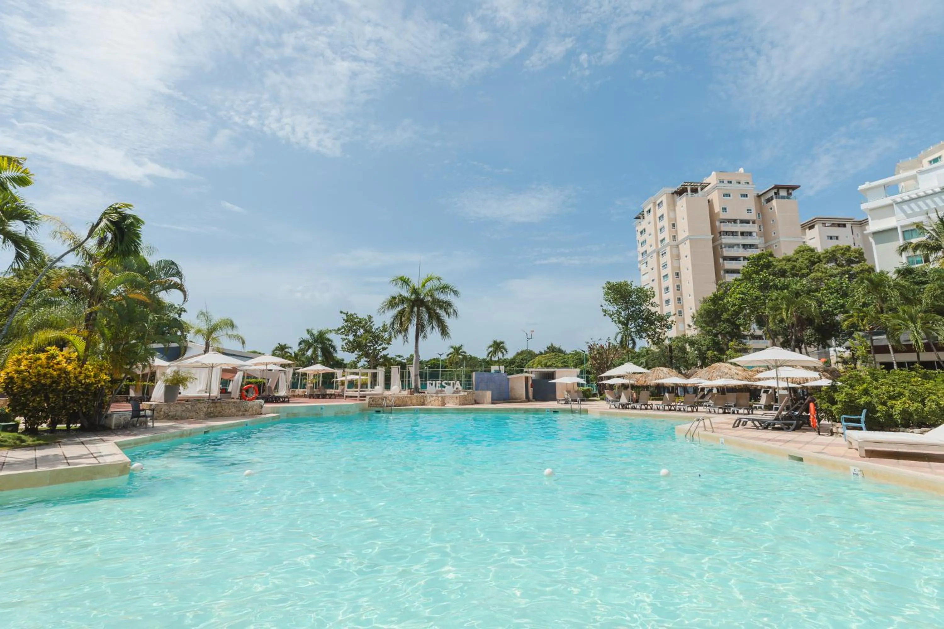 Property building in Dominican Fiesta Hotel