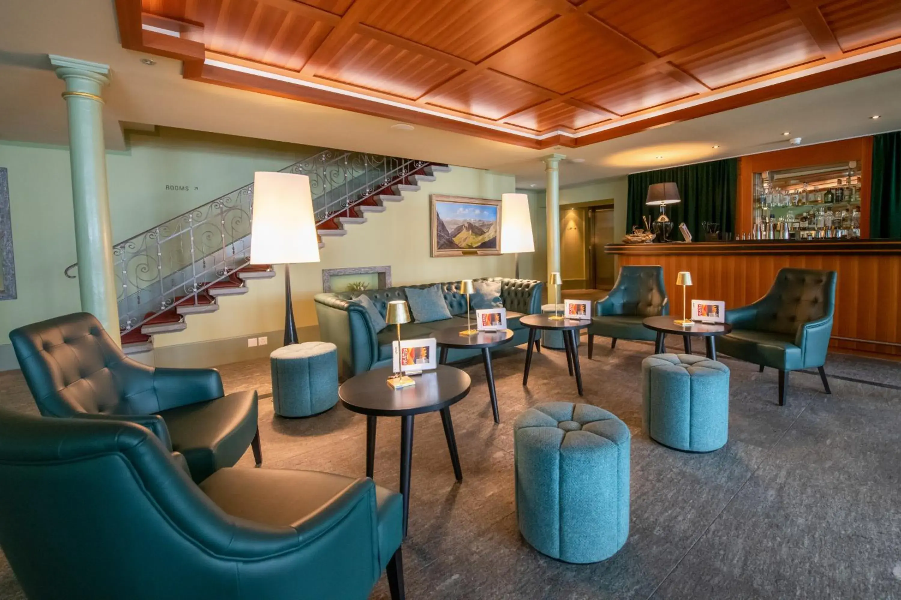 Lounge or bar in Hotel Pilatus-Kulm Lounge or bar in Hotel Pilatus-Kulm