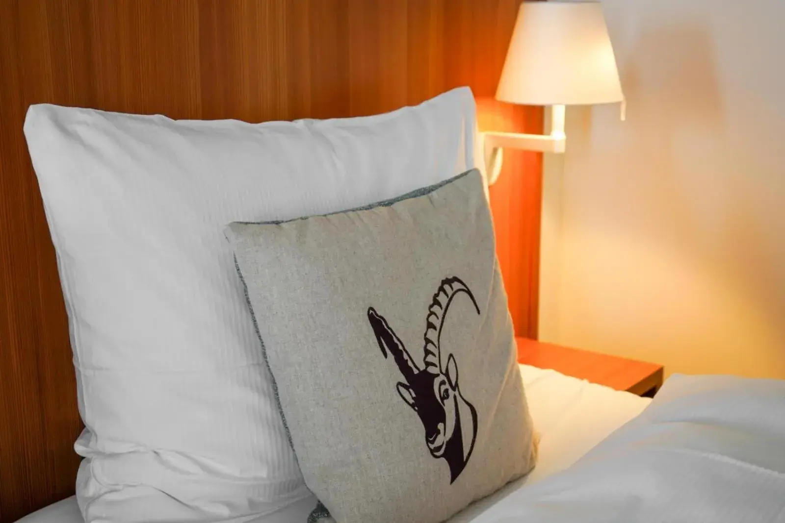 Bed in Hotel Pilatus-Kulm Bed in Hotel Pilatus-Kulm