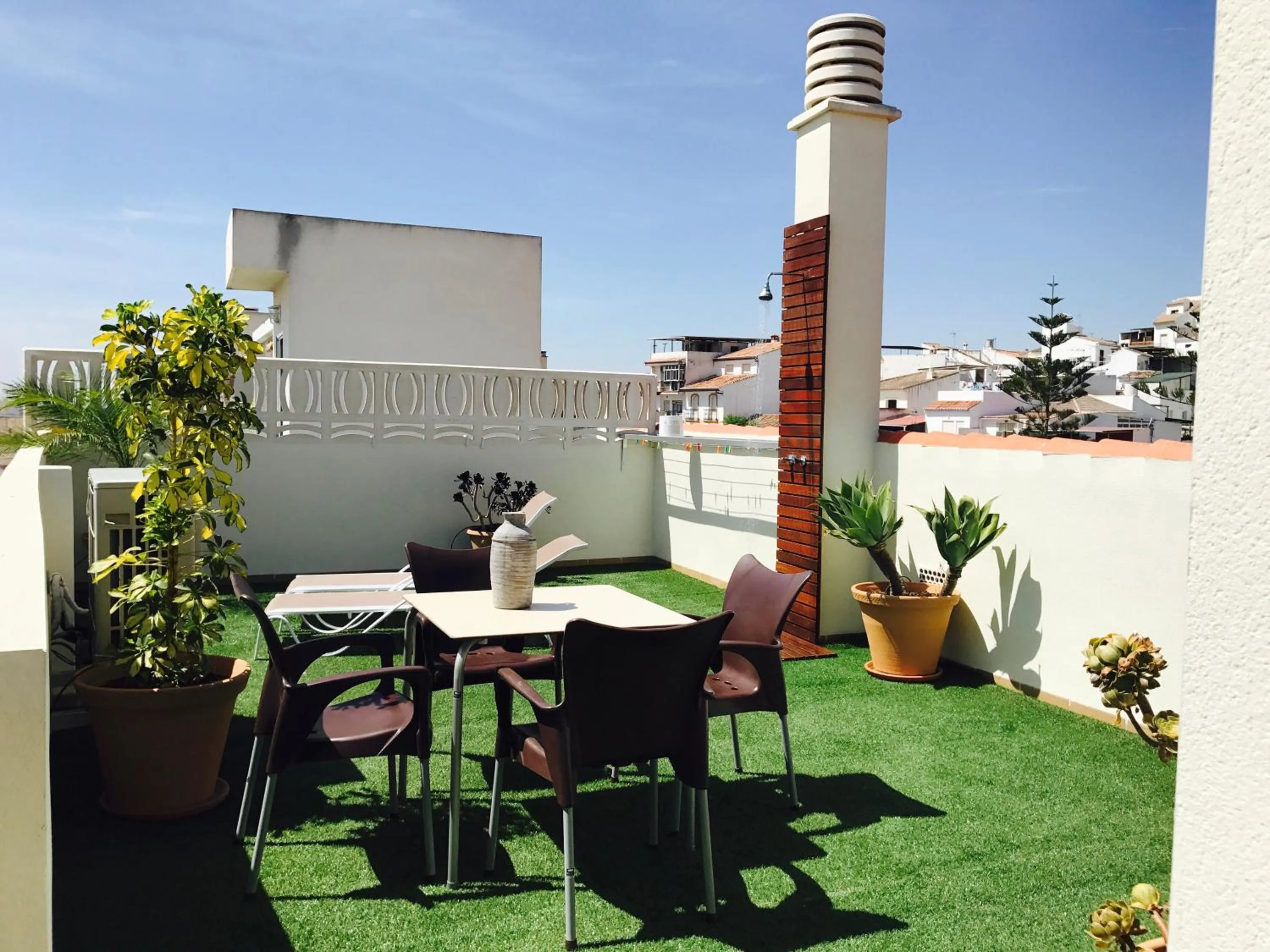 BBQ facilities in Ático Guadalhorce - Mirador privado con barbacoa y solárium