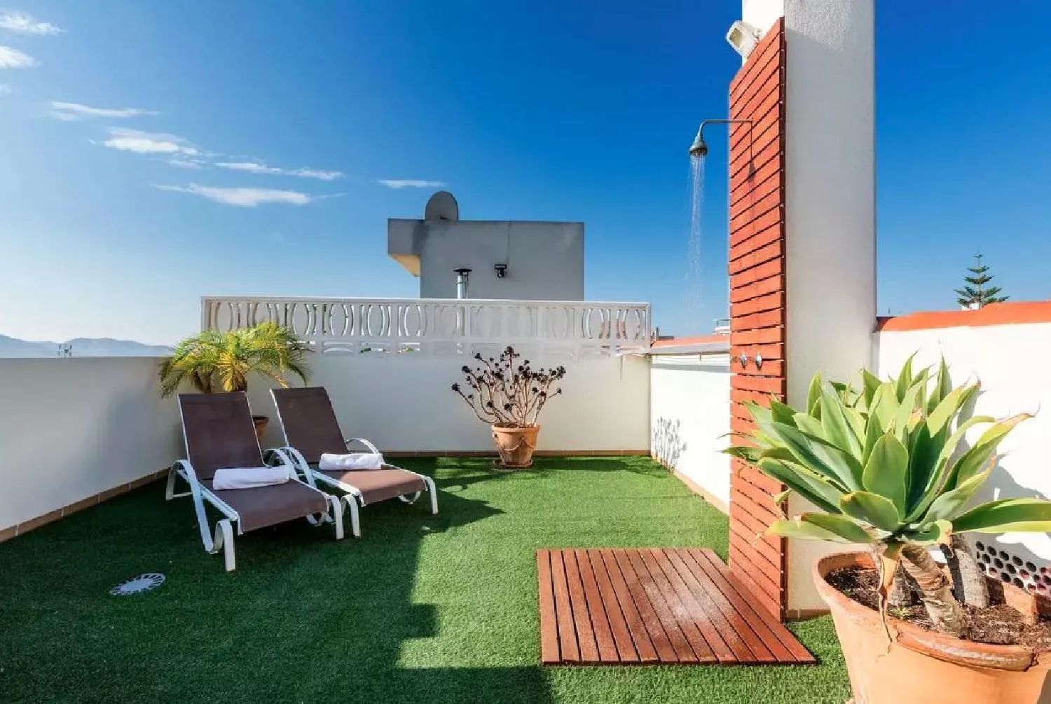 Solarium in Ático Guadalhorce - Mirador privado con barbacoa y solárium