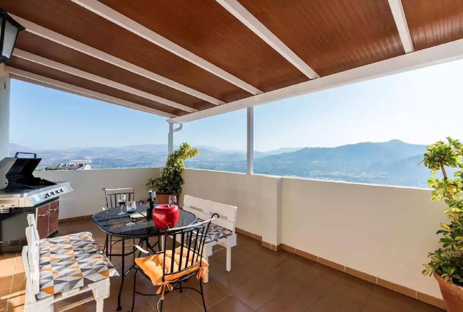 BBQ facilities in Ático Guadalhorce - Mirador privado con barbacoa y solárium