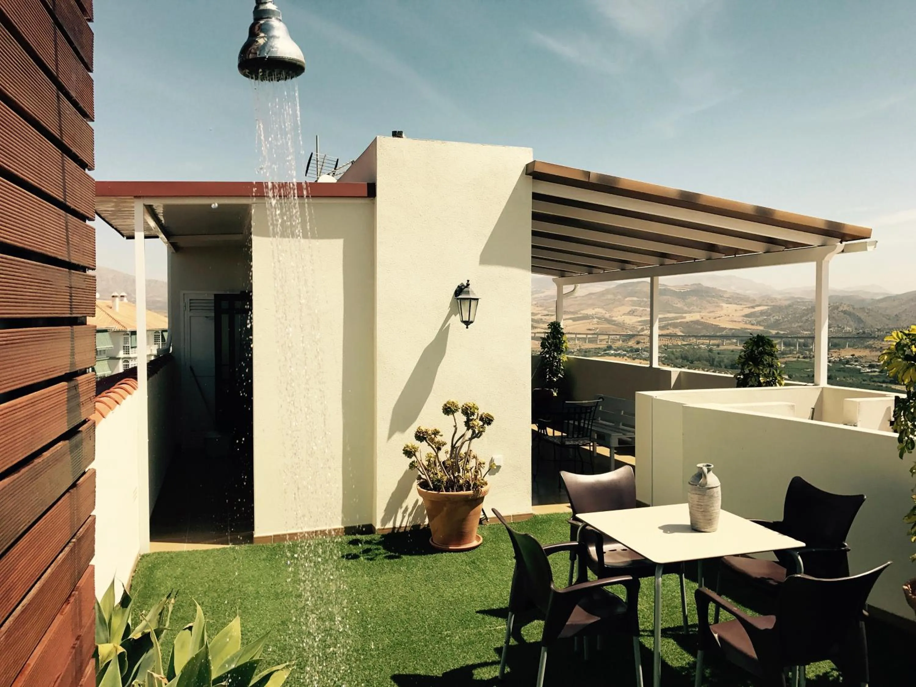 BBQ facilities in Ático Guadalhorce - Mirador privado con barbacoa y solárium