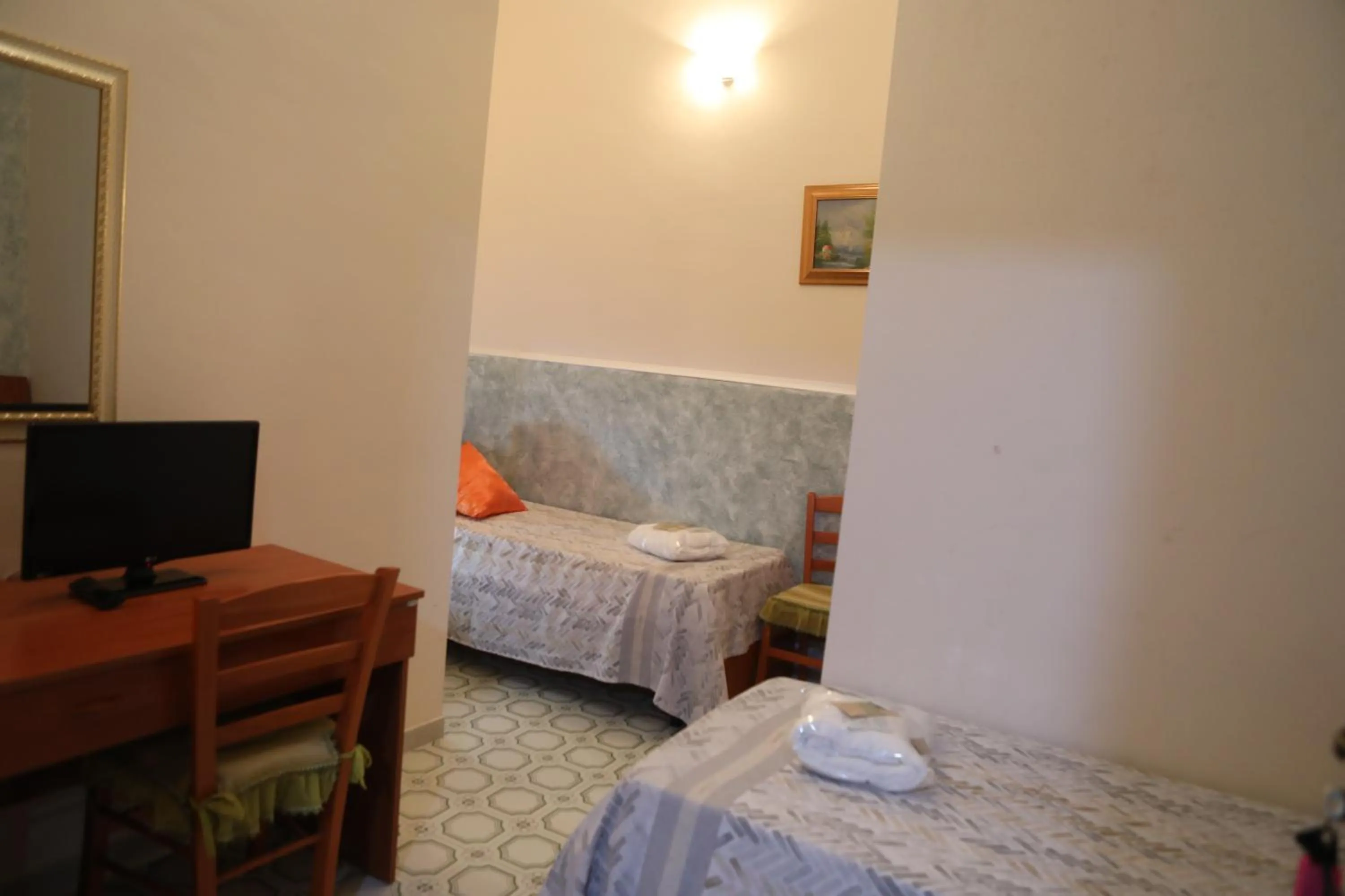 View (from property/room), Bed in Alle Antiche Mura