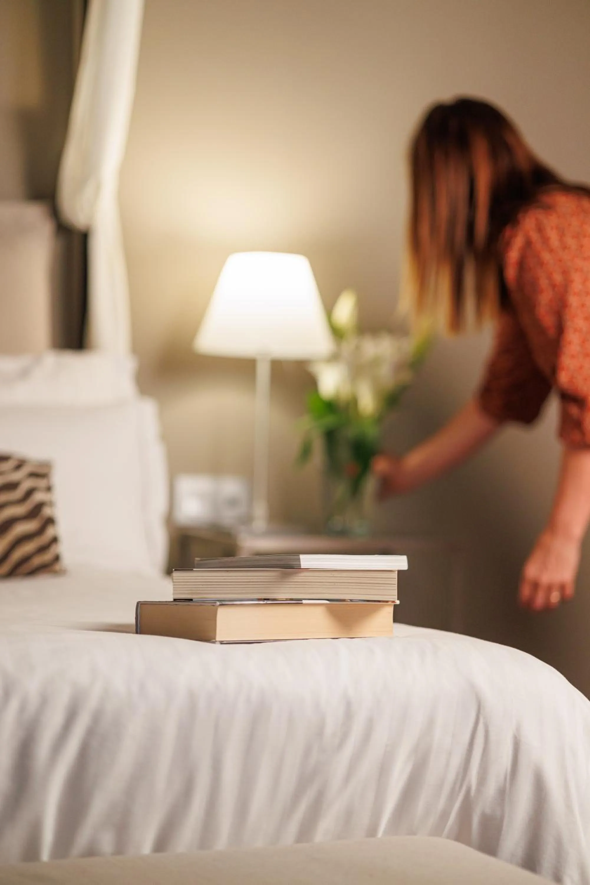 Decorative detail, Bed in Iriarte Jauregia Hotel