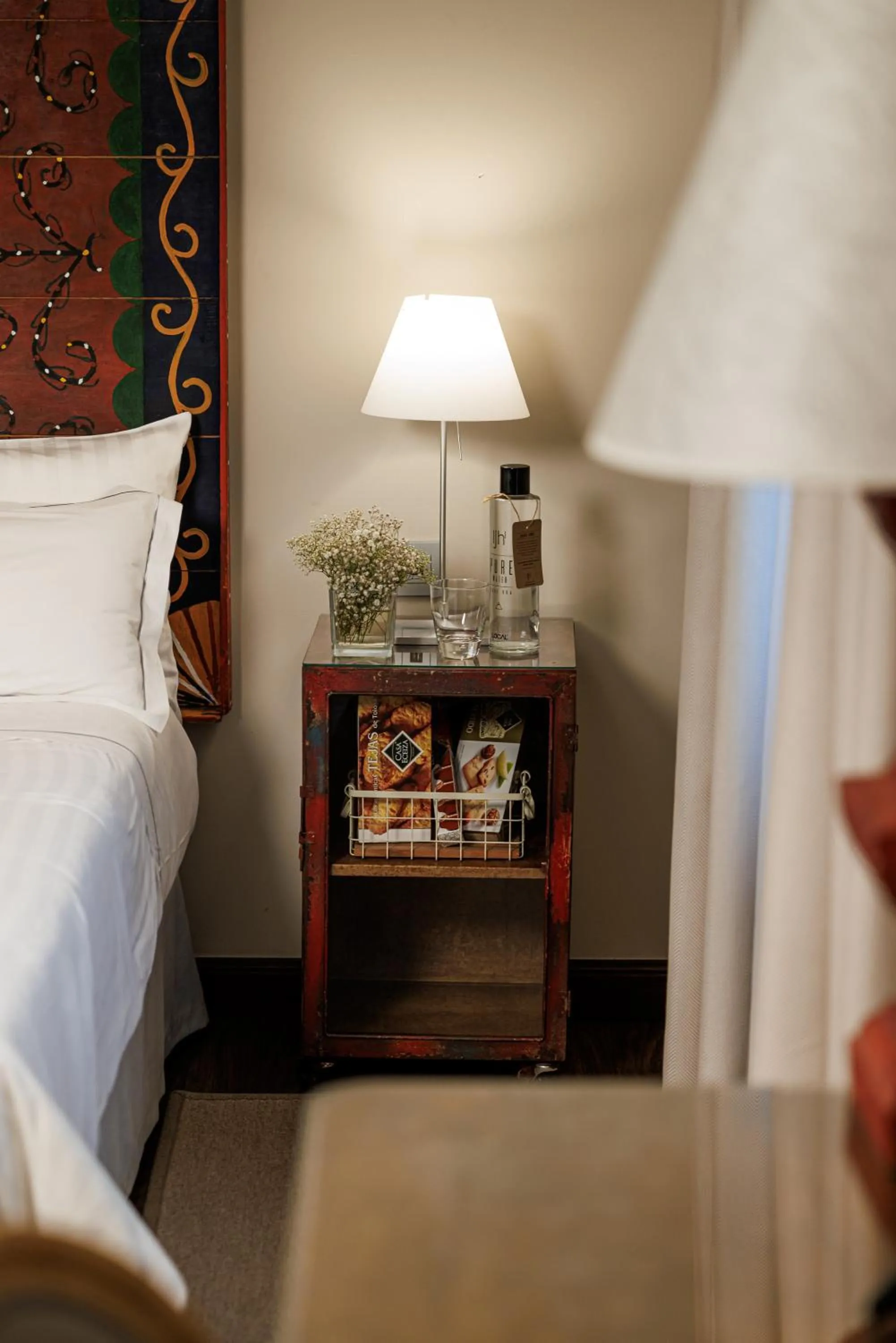 Decorative detail, Bed in Iriarte Jauregia Hotel
