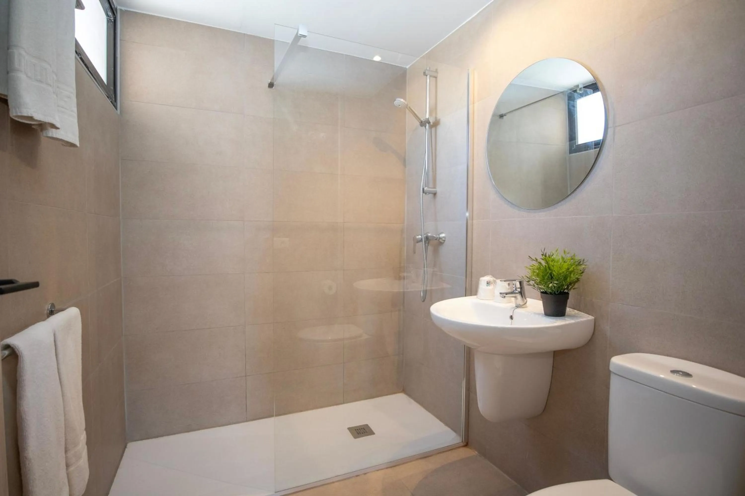 Shower in Dynastic Rooms Apartments