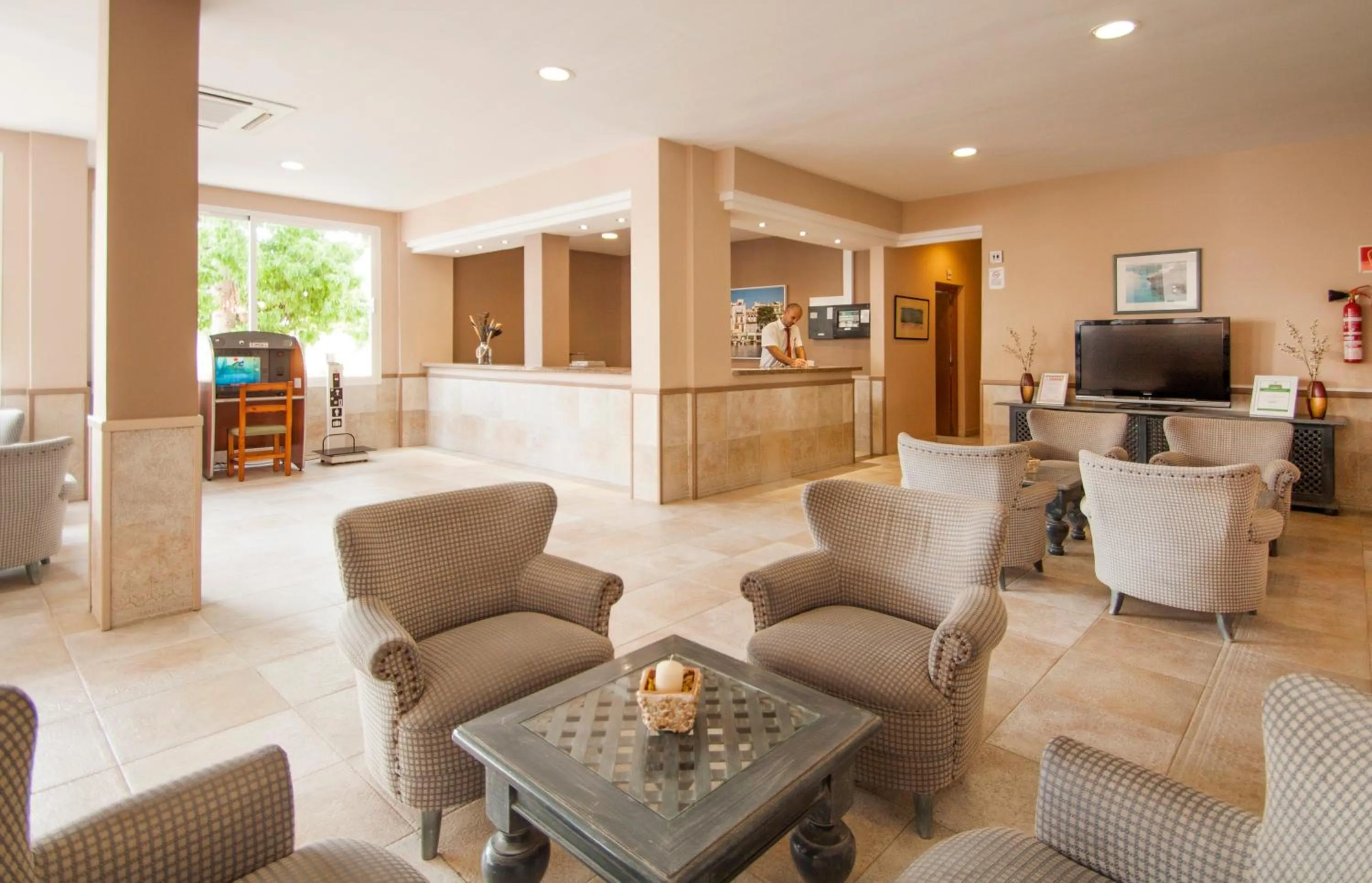 Lobby or reception in OLA Apartamentos Cala d'Or