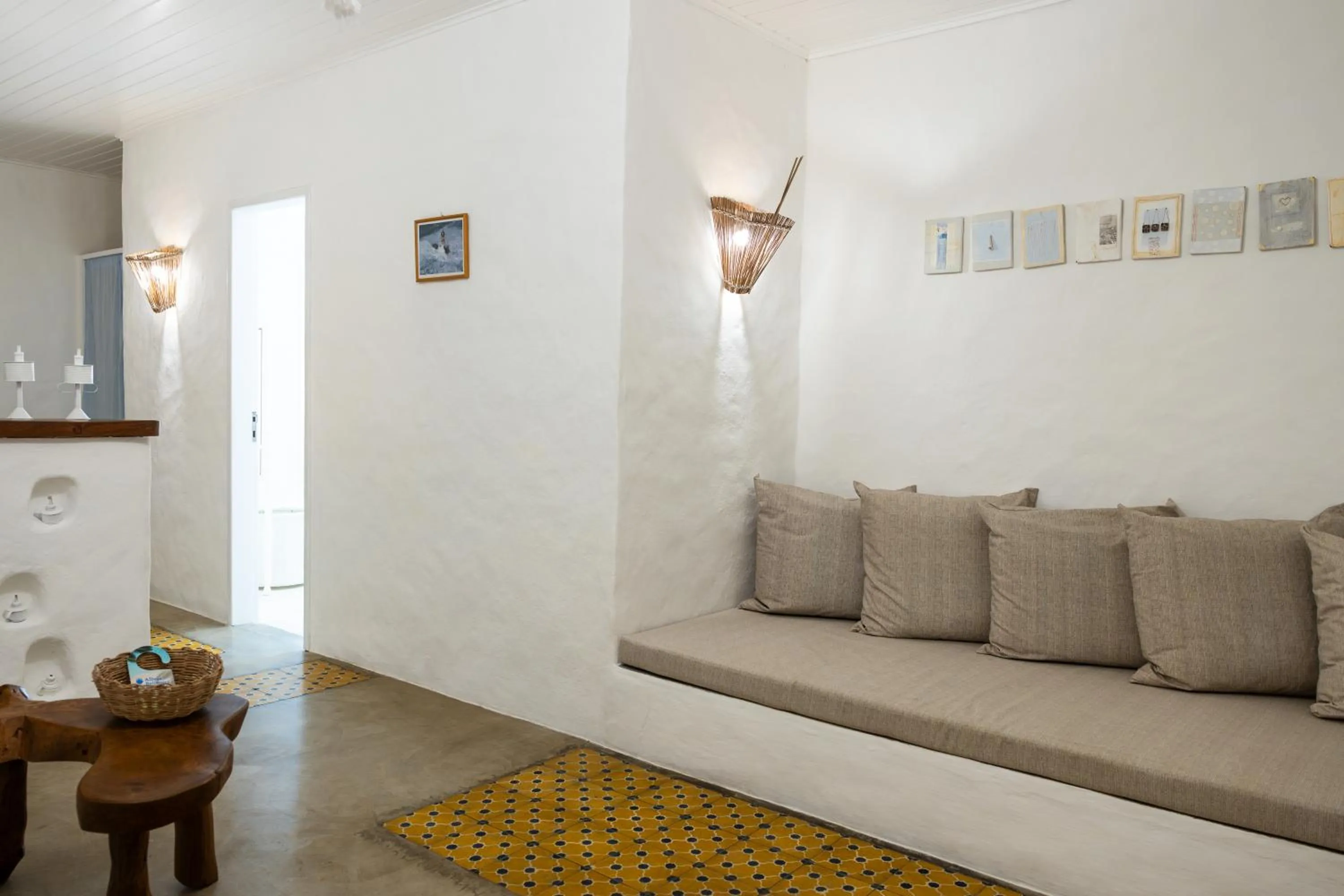 Living room in Pousada Aldeia Beijupirá