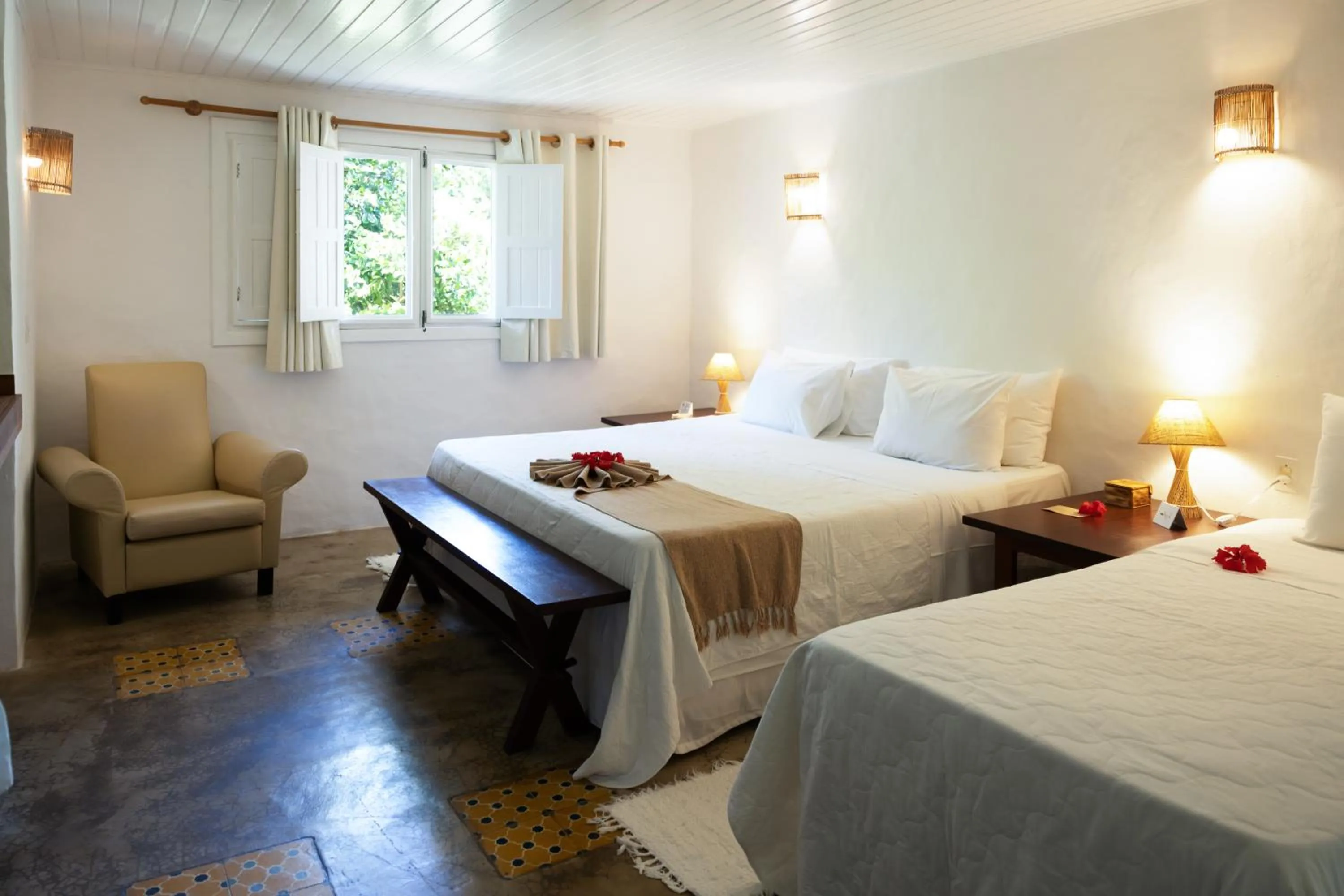 Bedroom, Bed in Pousada Aldeia Beijupirá