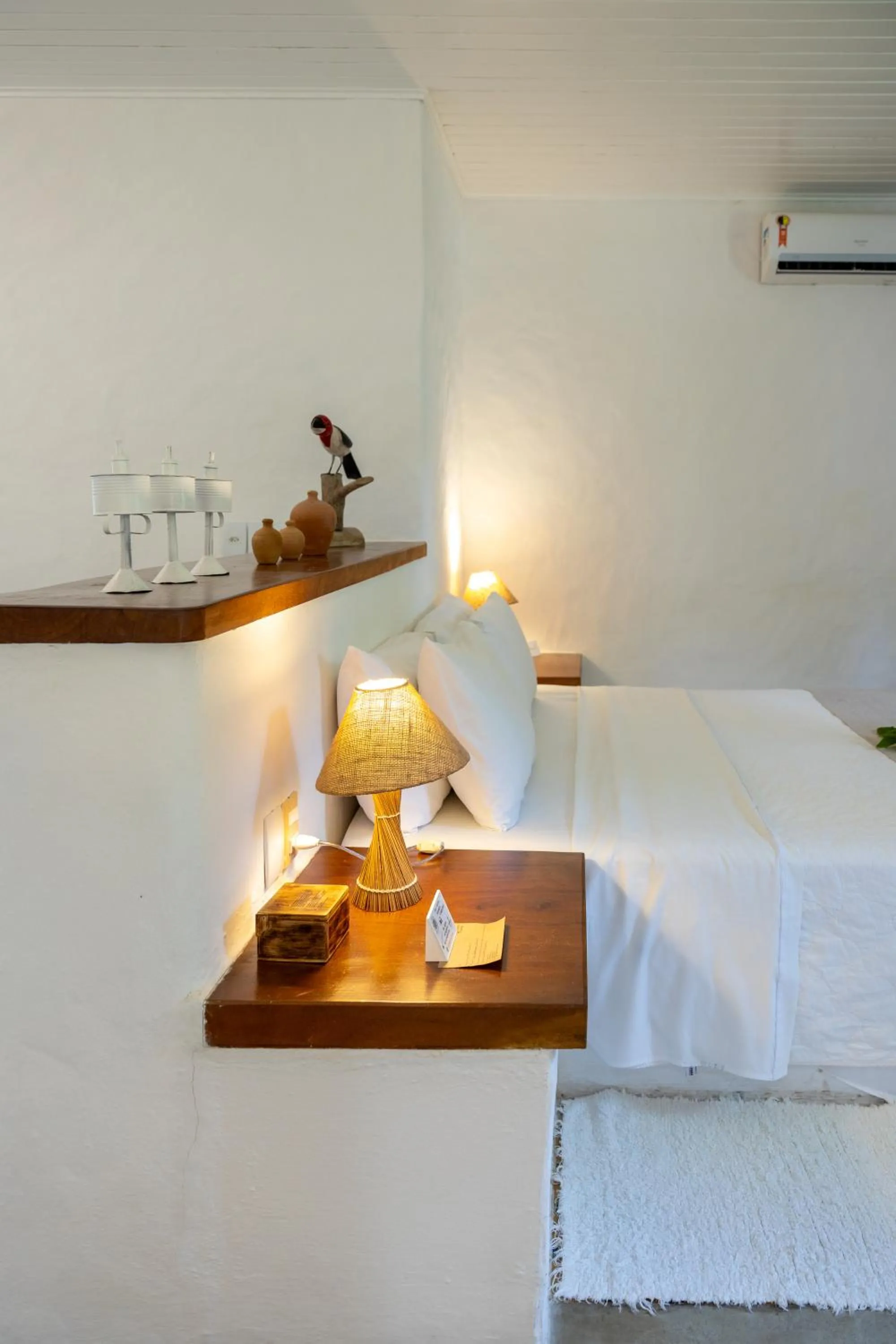 Bed in Pousada Aldeia Beijupirá