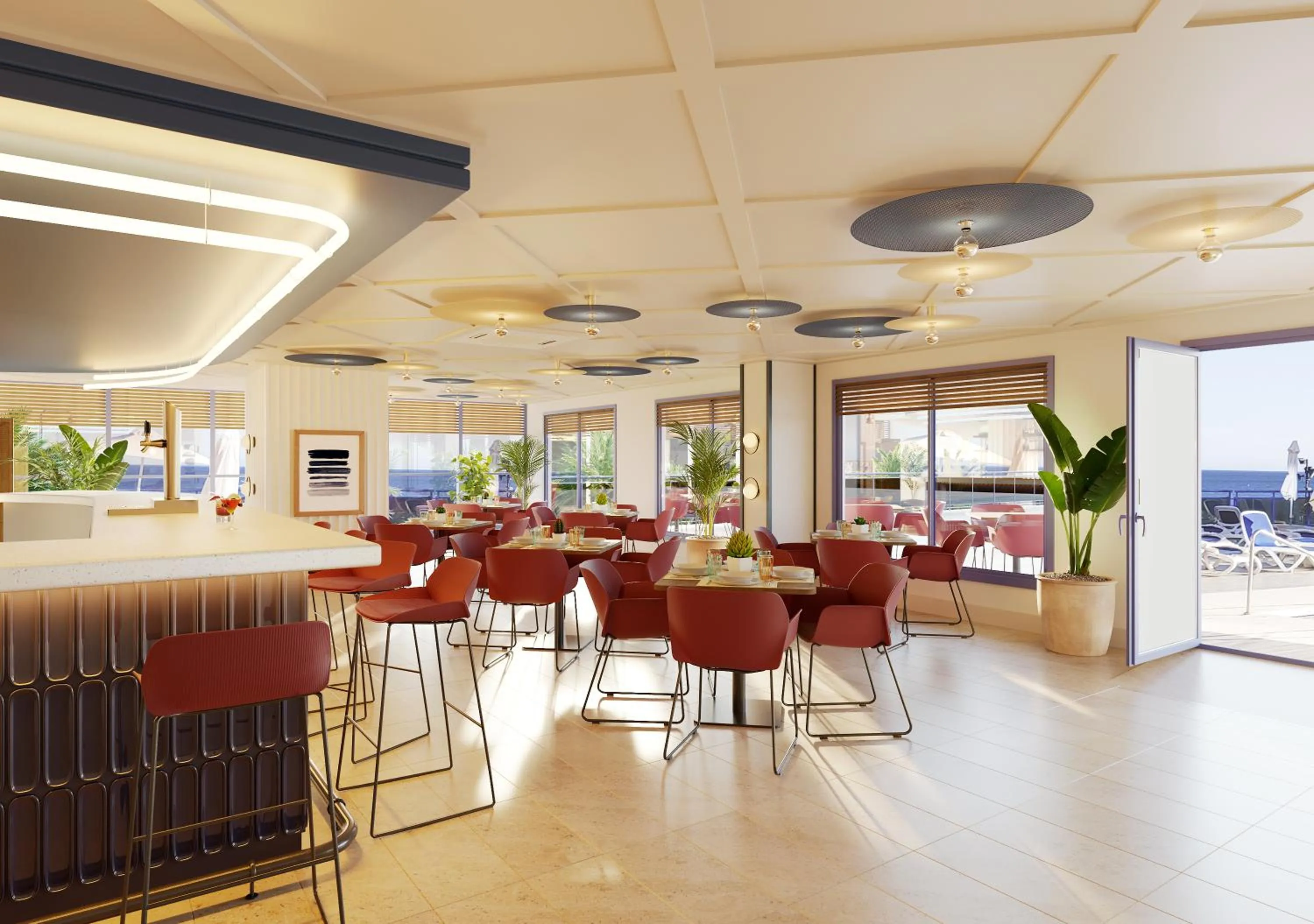 Restaurant/places to eat in Hotel Yaramar - Adults Recommended