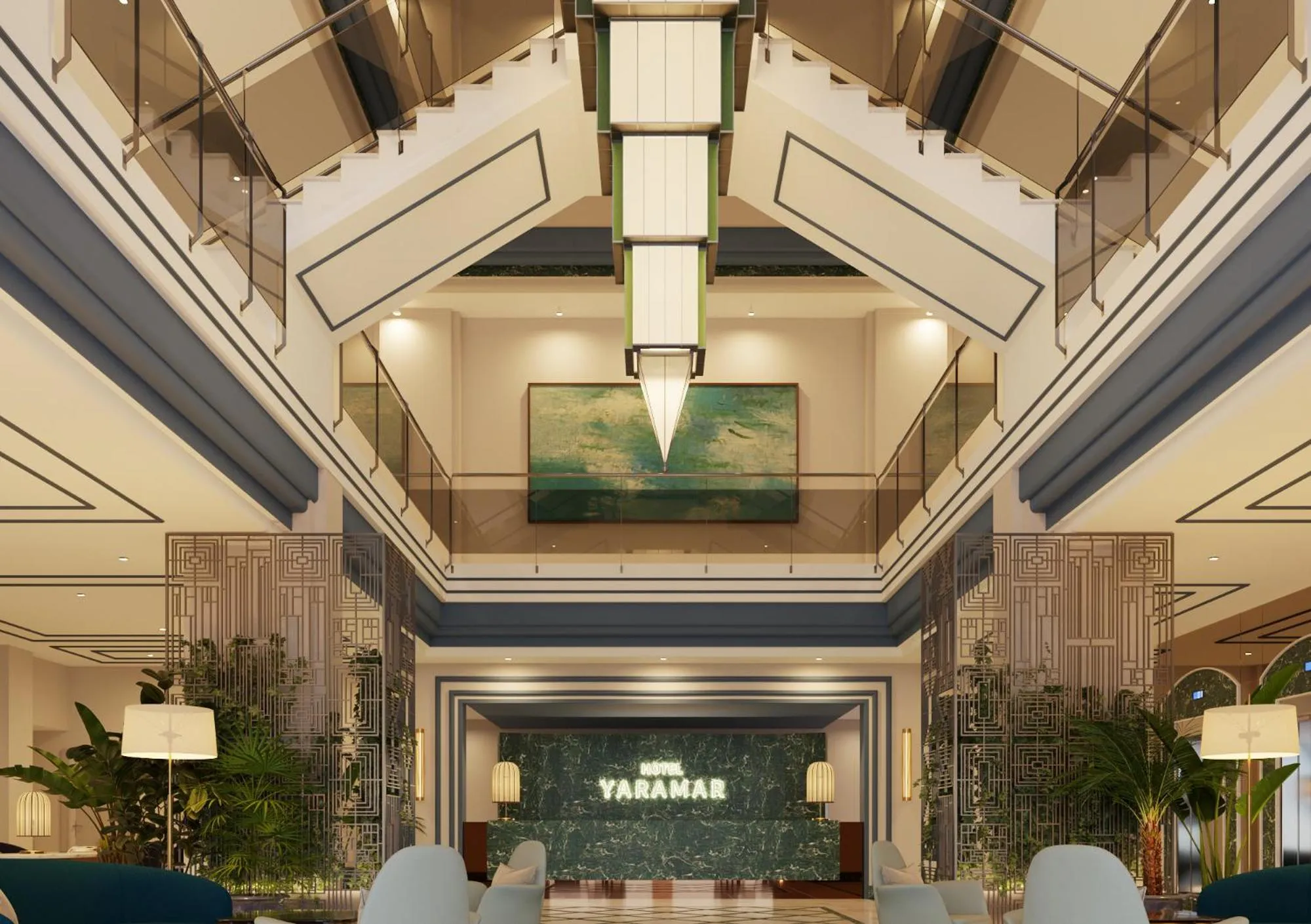 Lobby or reception in Hotel Yaramar - Adults Recommended