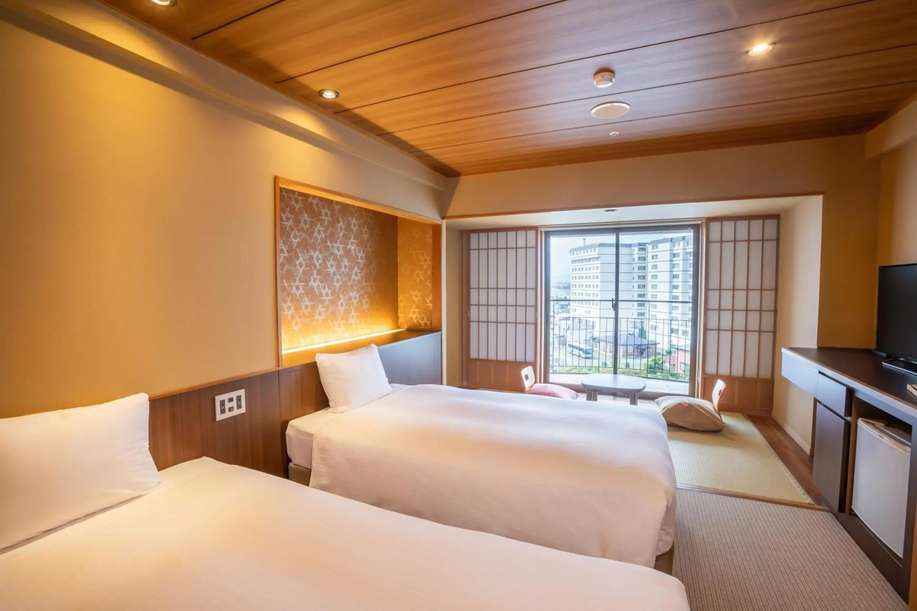 Photo of the whole room, Bed in Hakodate Hotel Banso Photo of the whole room, Bed in Hakodate Hotel Banso