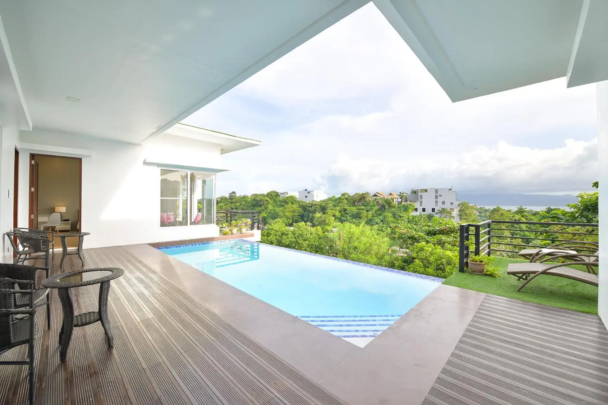Pool view in One Hagdan Villas Pool view in One Hagdan Villas