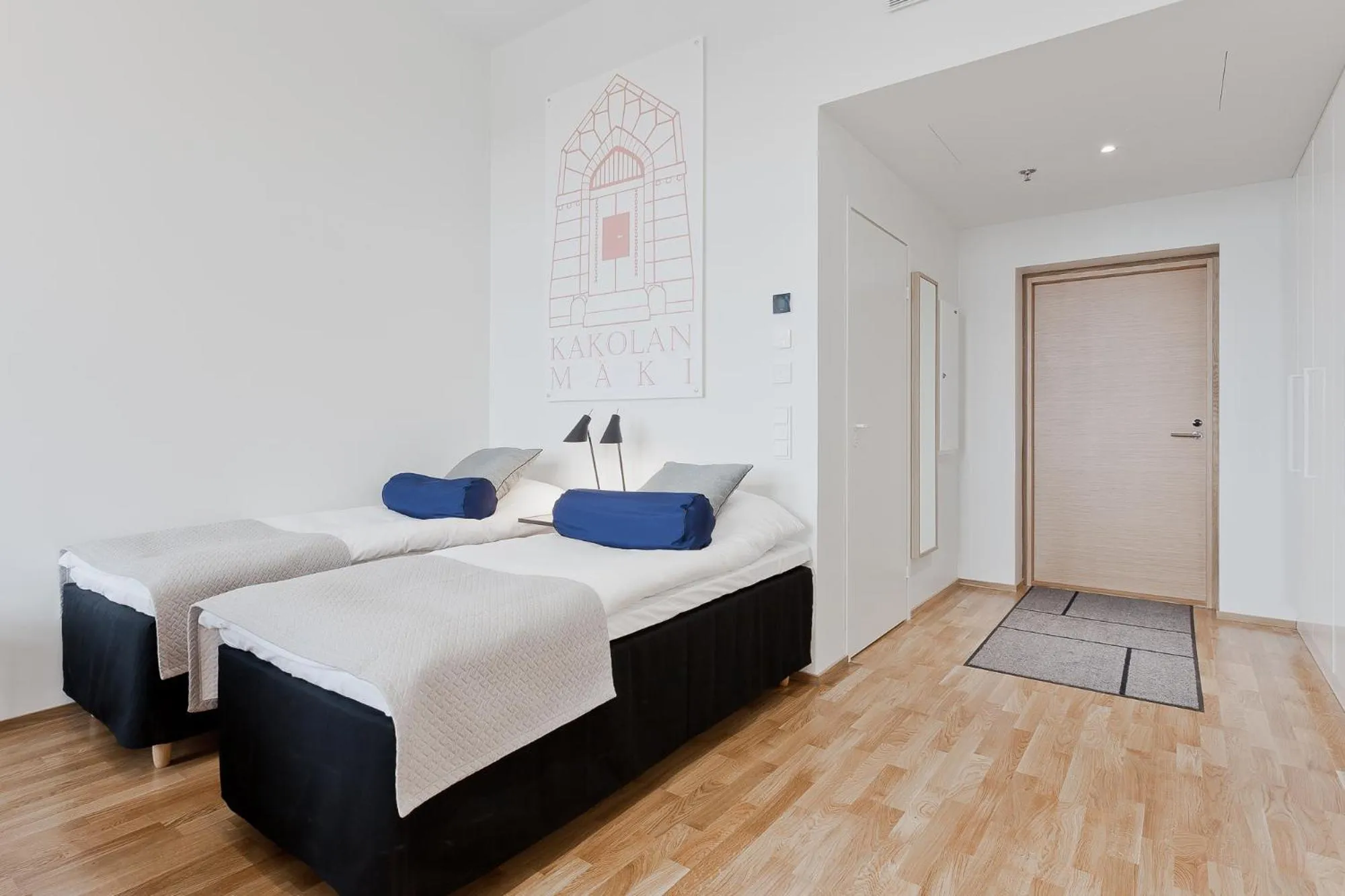 Bedroom, Bed in Forenom Serviced Apartments Turku Kakolanmäki