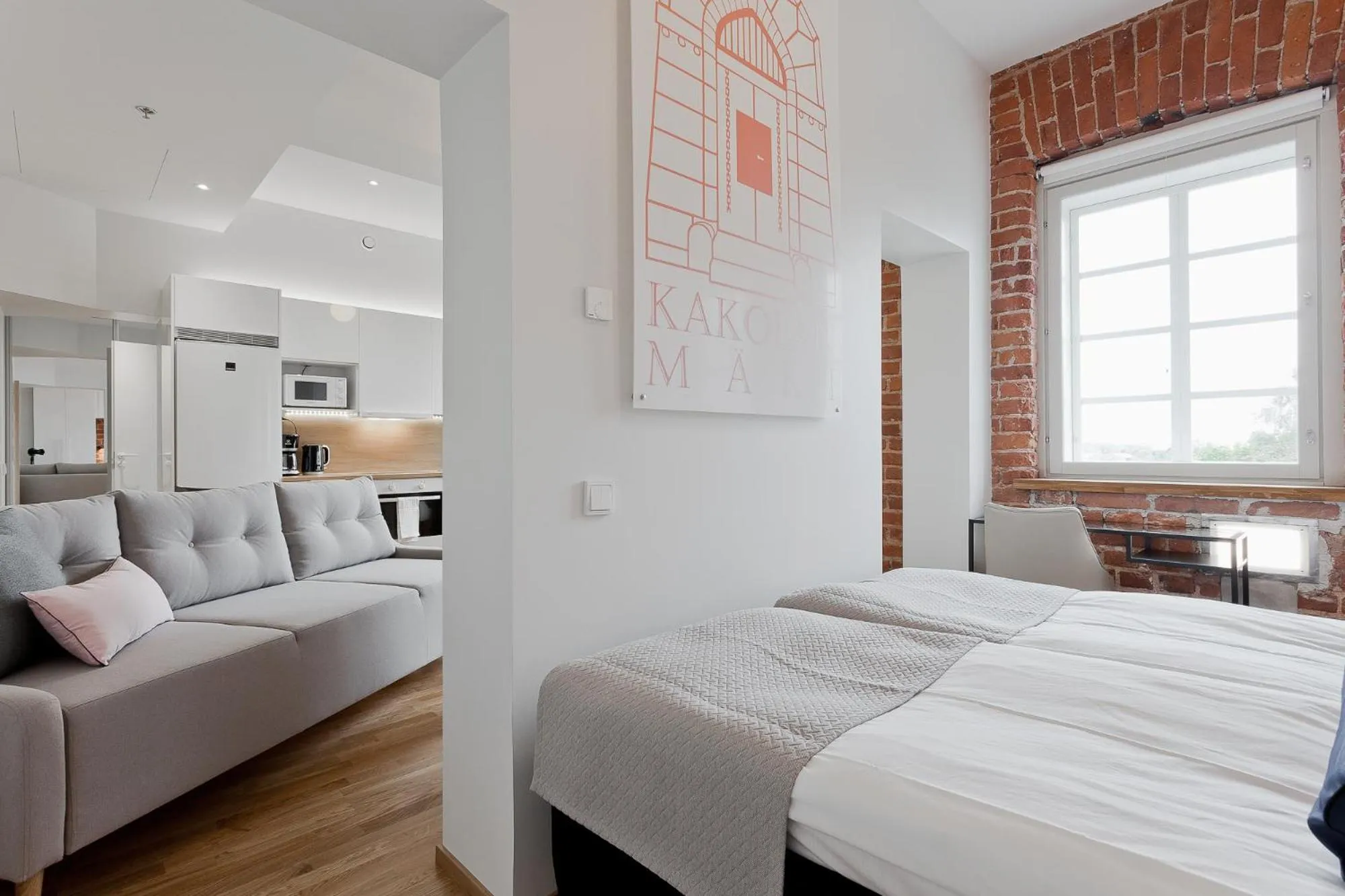 Bed in Forenom Serviced Apartments Turku Kakolanmäki