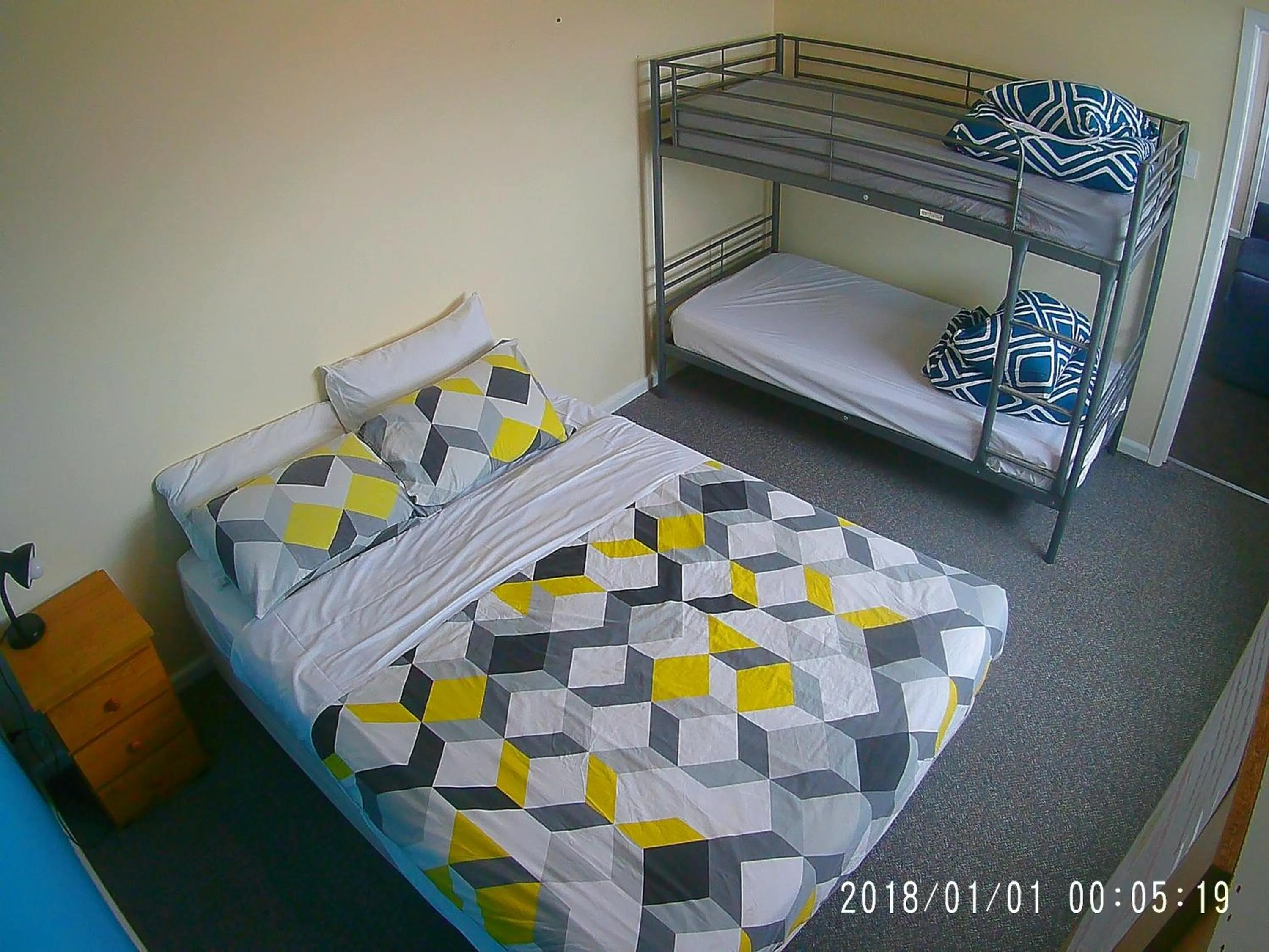 Bed in Turn-in Motel