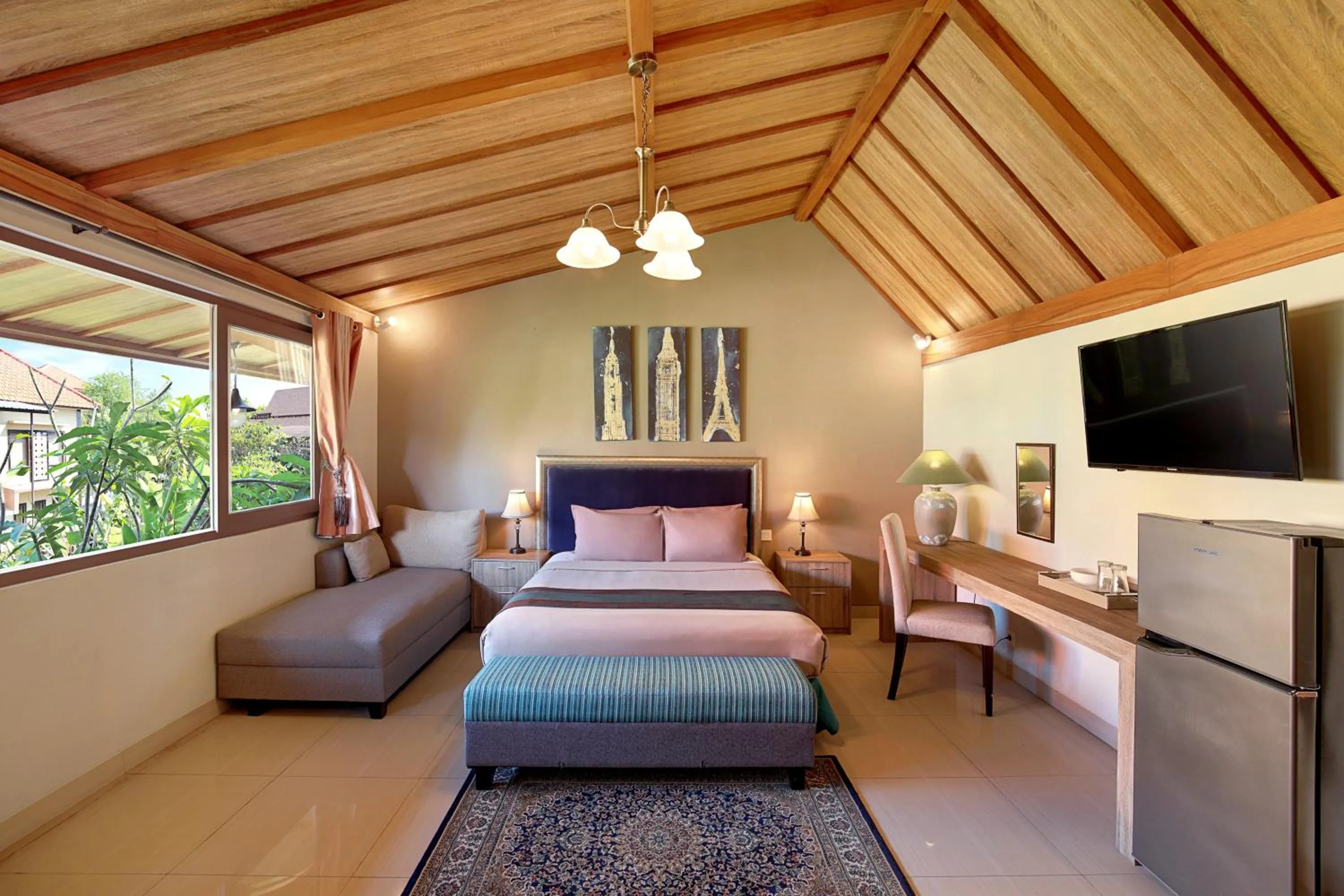 Bed in Puri Sabina Bed & Breakfast