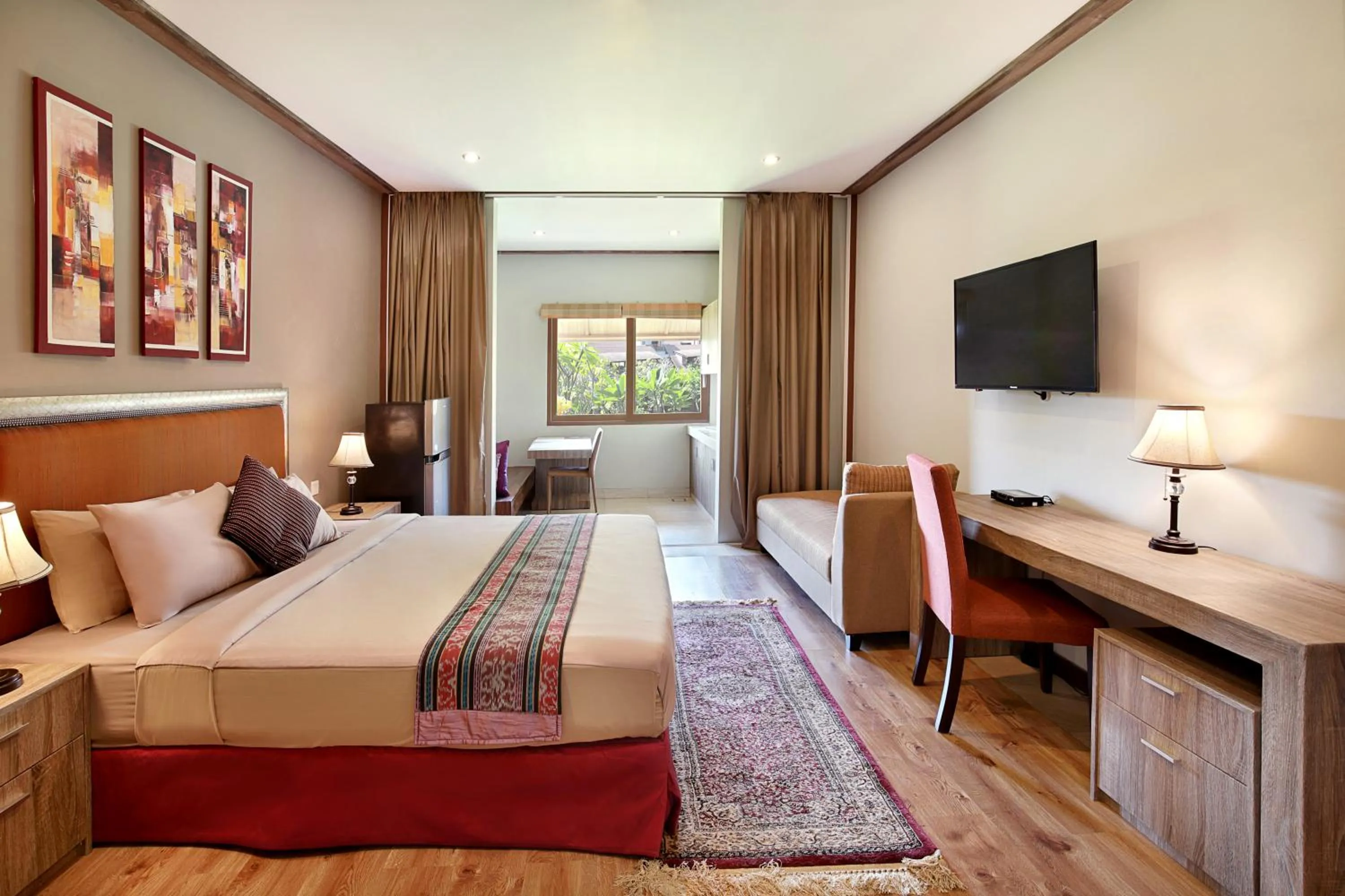 Bed in Puri Sabina Bed & Breakfast