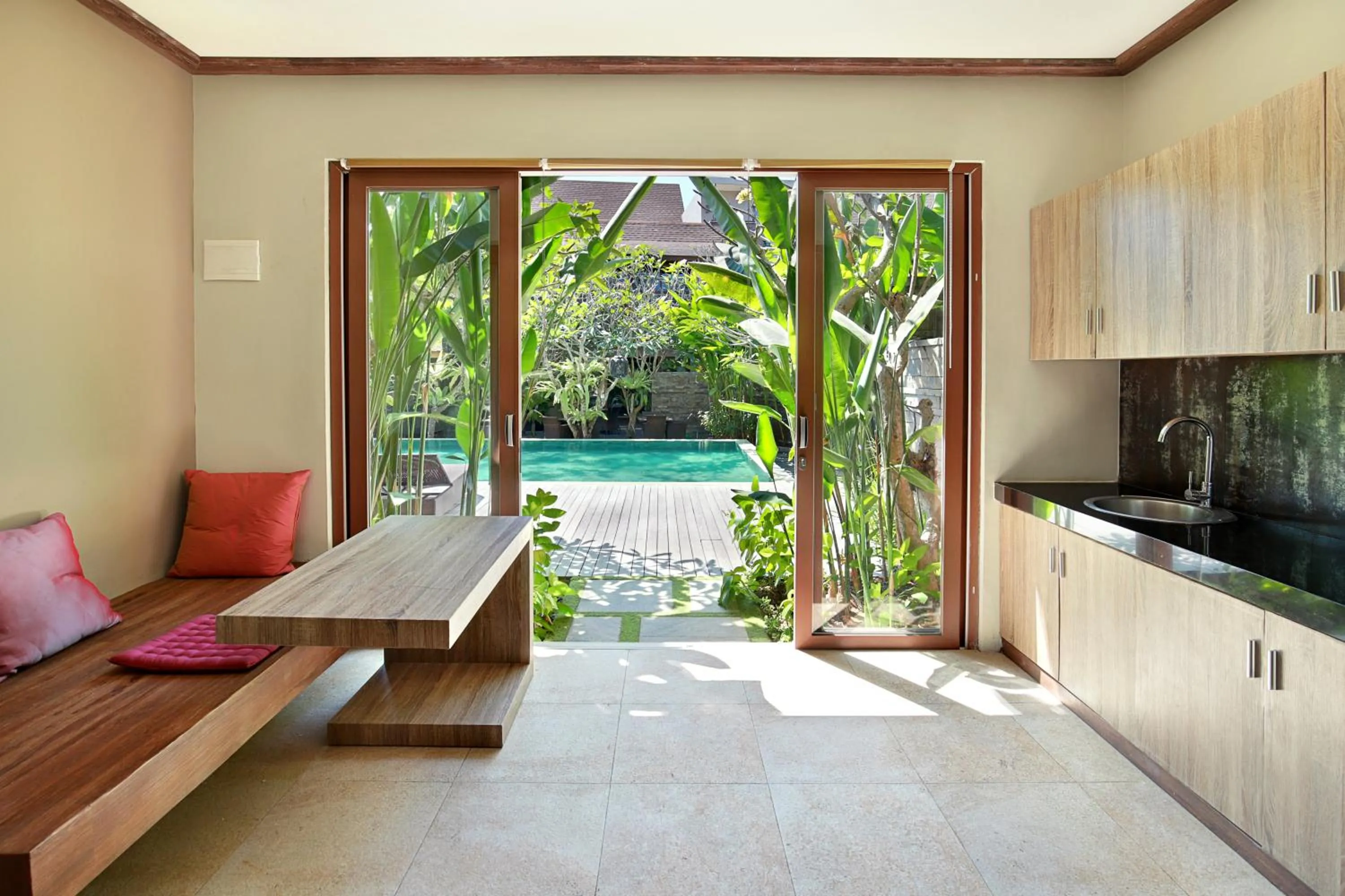 Pool view in Puri Sabina Bed & Breakfast