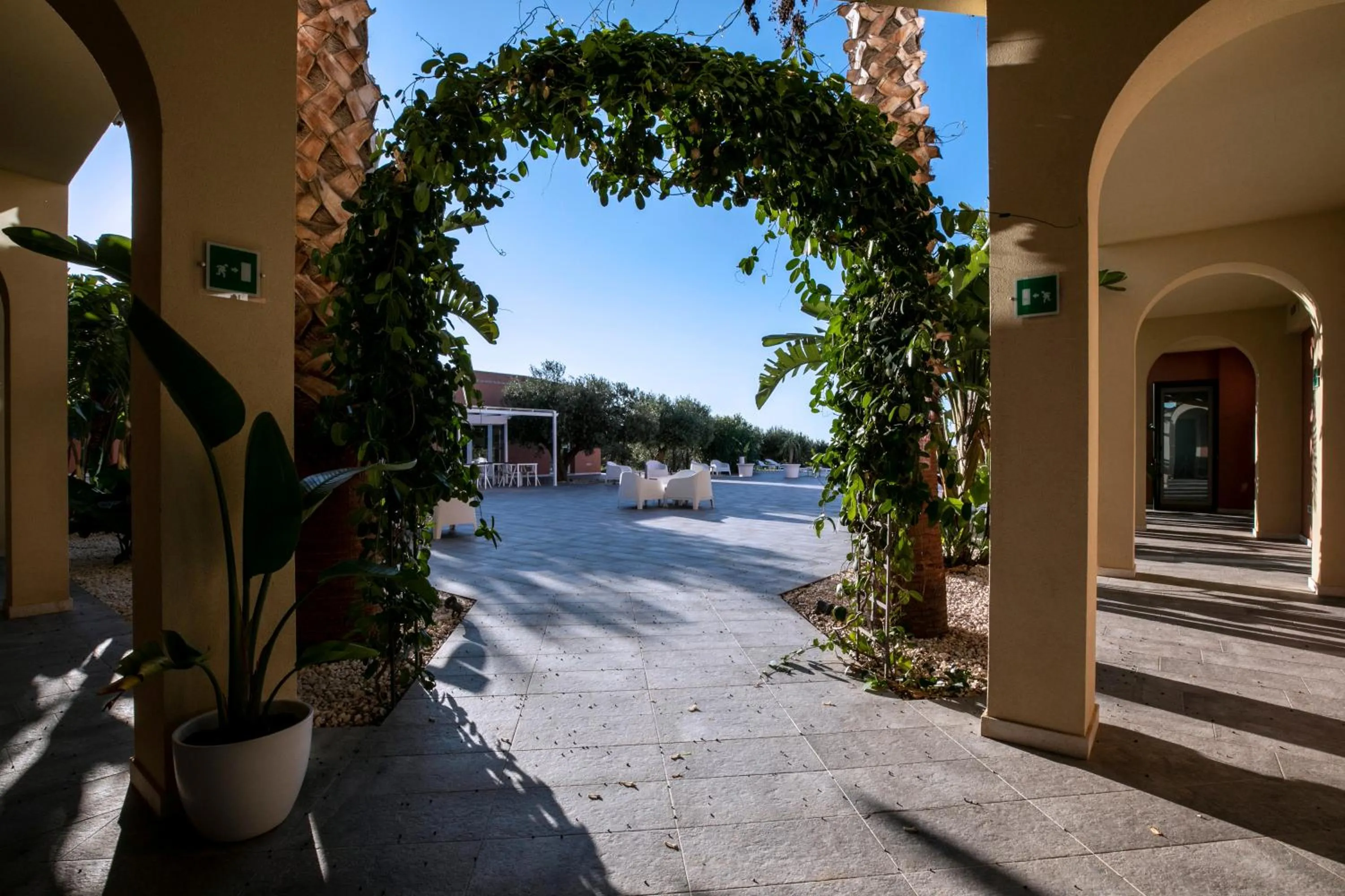 Patio in Corte Olea Resort