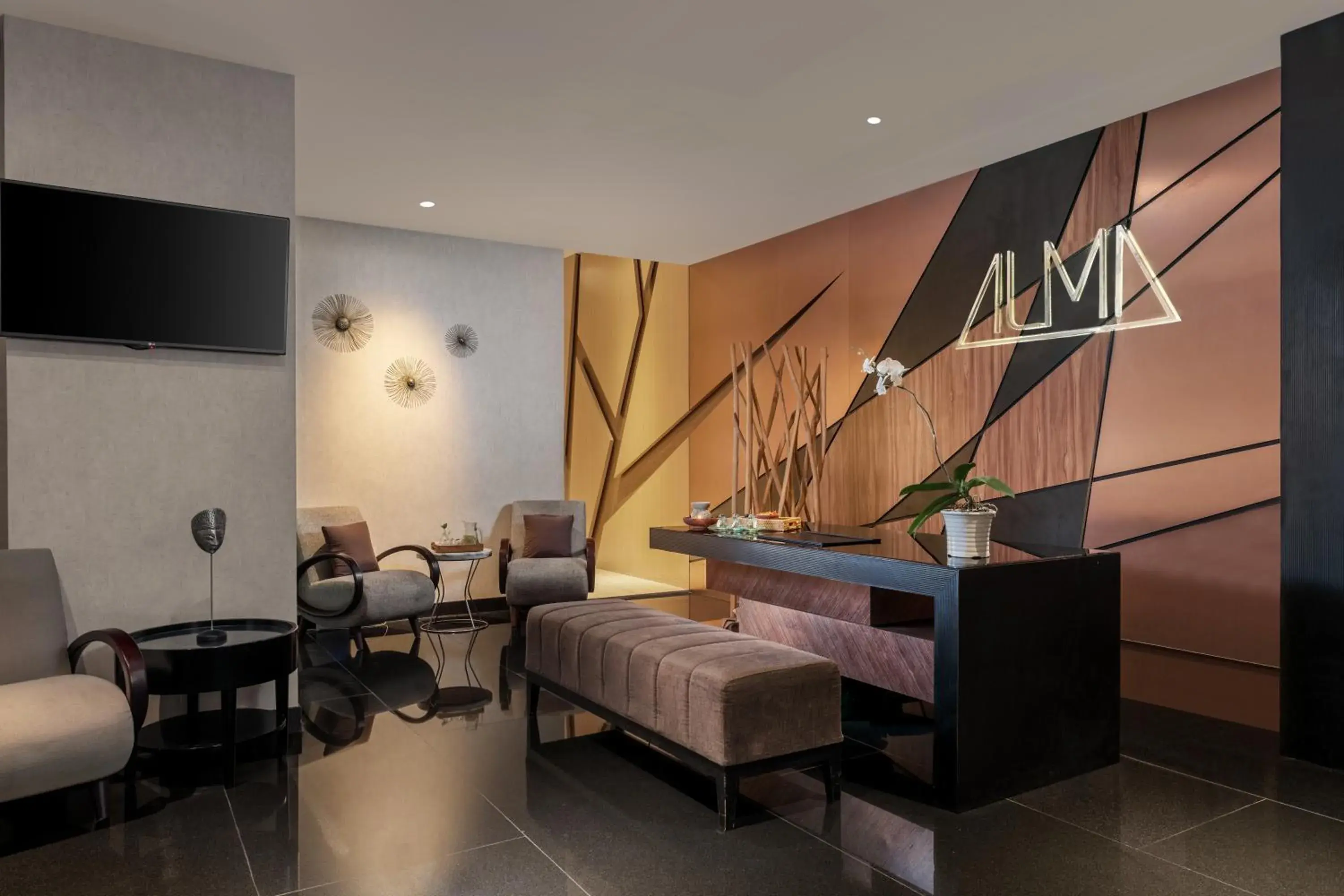 Lobby or reception in Melia Makassar Lobby or reception in Melia Makassar