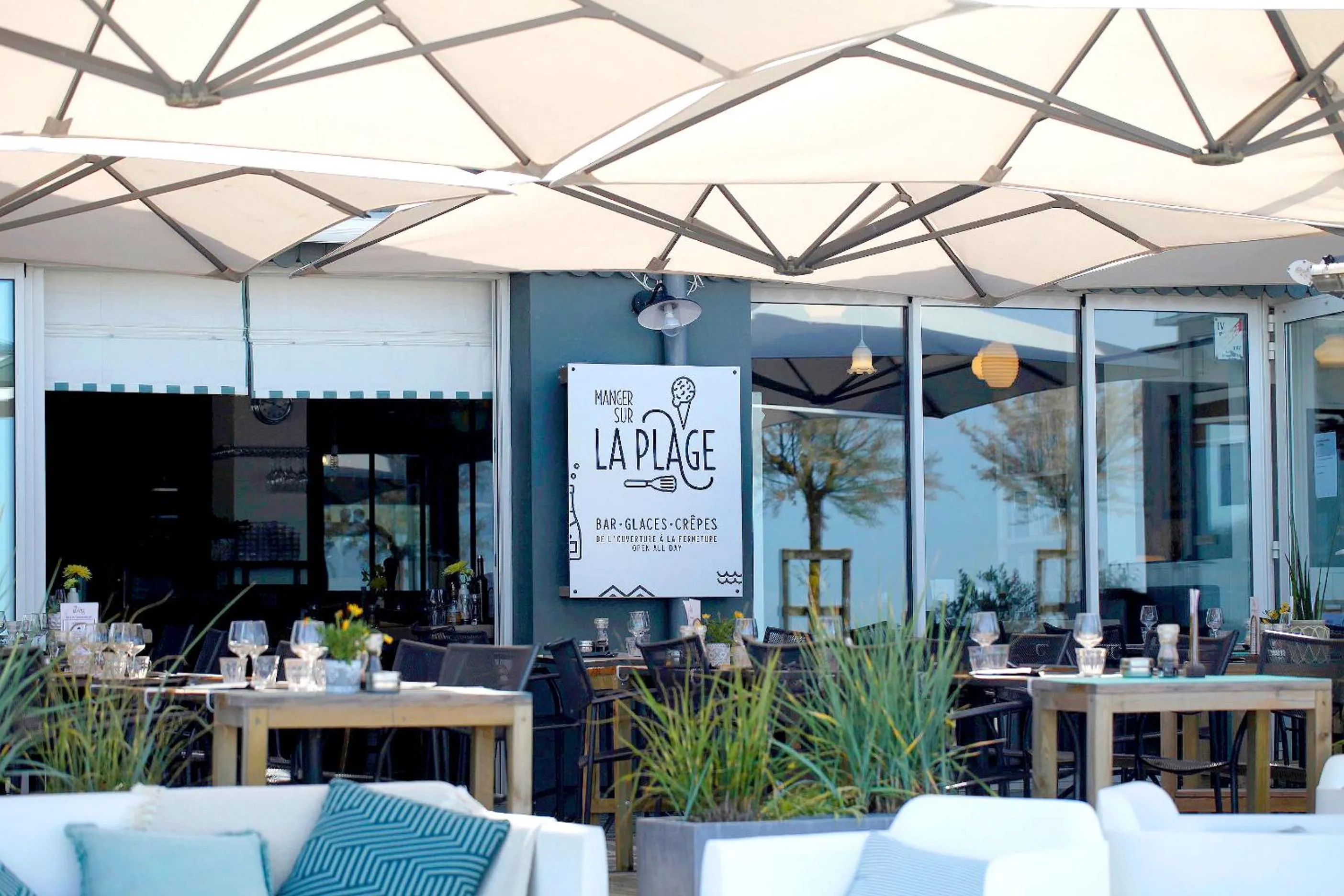 Patio in Dormir sur la Plage