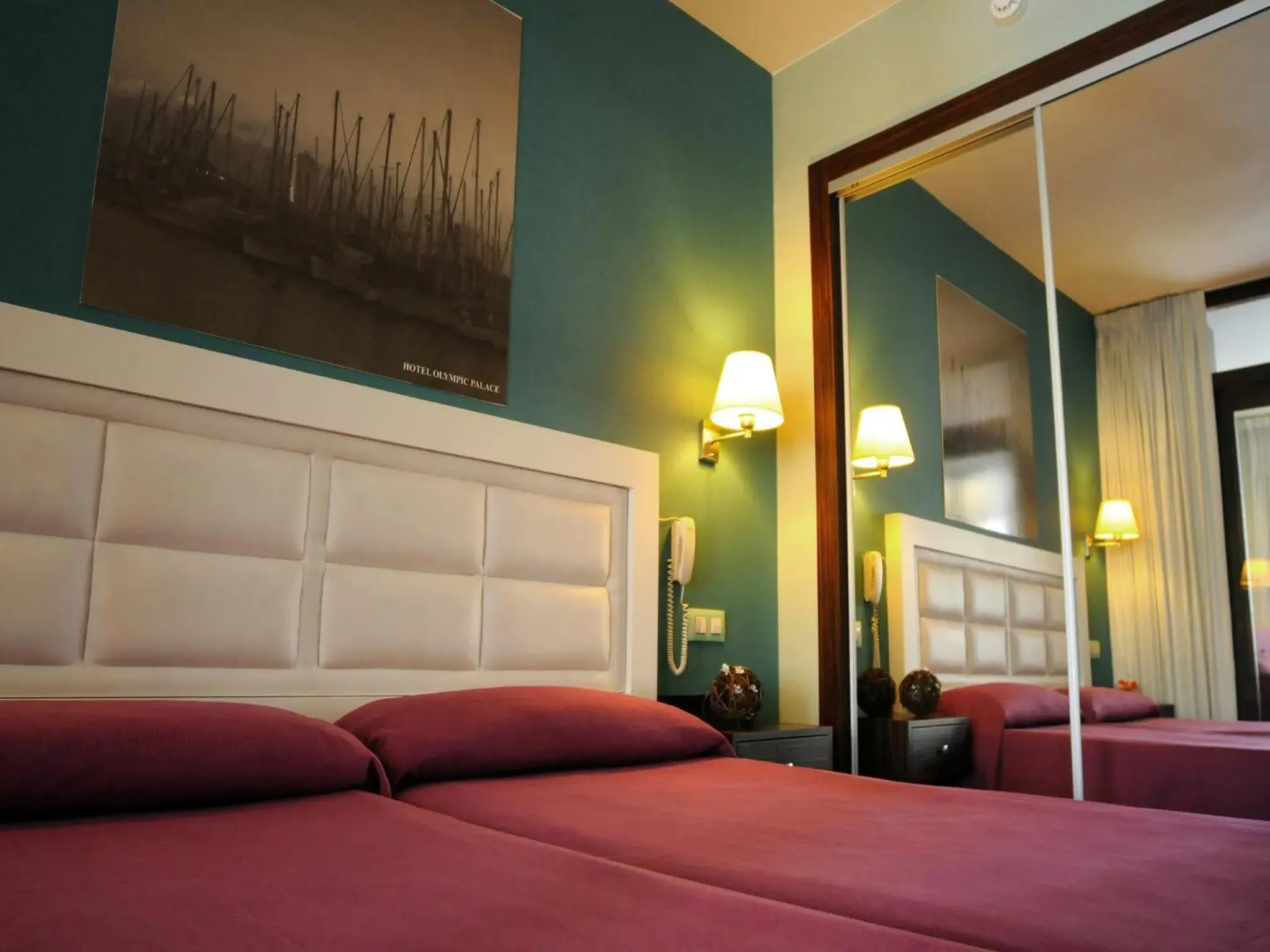 Decorative detail, Bed in Evenia Olympic Palace Decorative detail, Bed in Evenia Olympic Palace