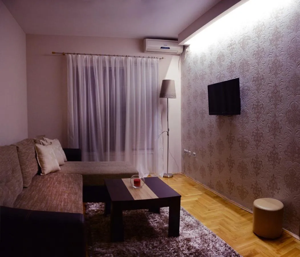 Living room, Bed in Love Apartment