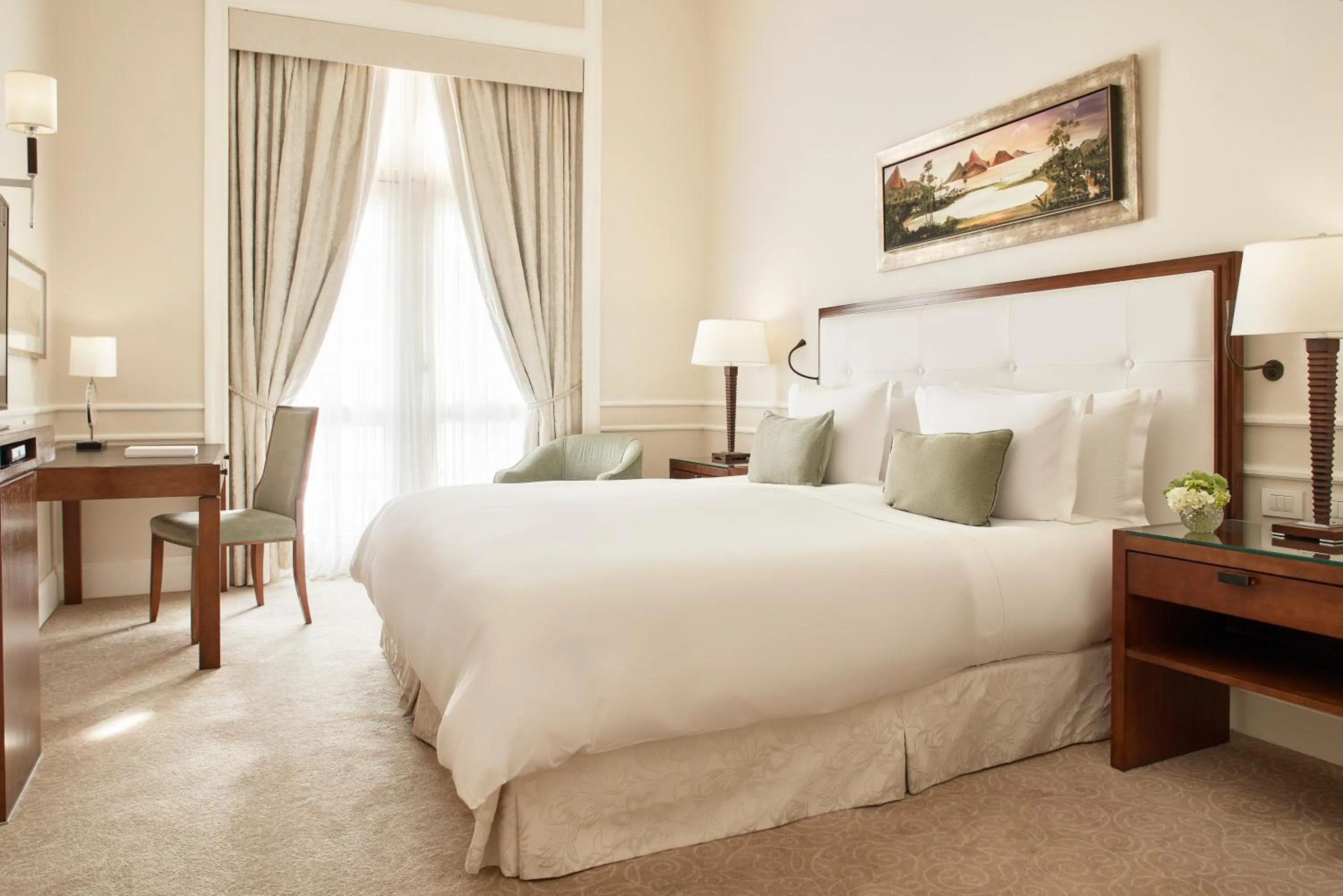 Bed in Copacabana Palace, A Belmond Hotel, Rio de Janeiro