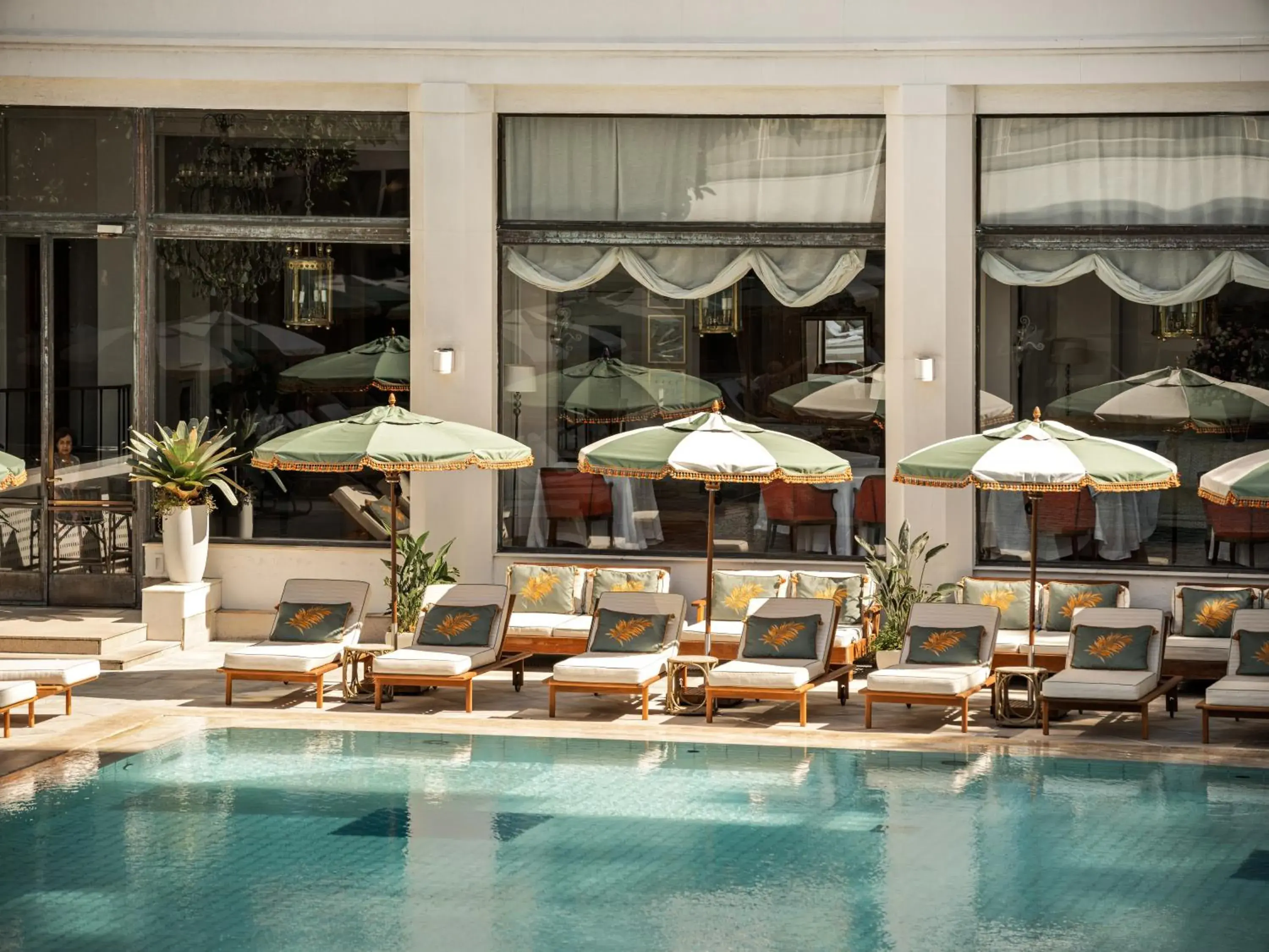 Swimming pool in Copacabana Palace, A Belmond Hotel, Rio de Janeiro Swimming pool in Copacabana Palace, A Belmond Hotel, Rio de Janeiro